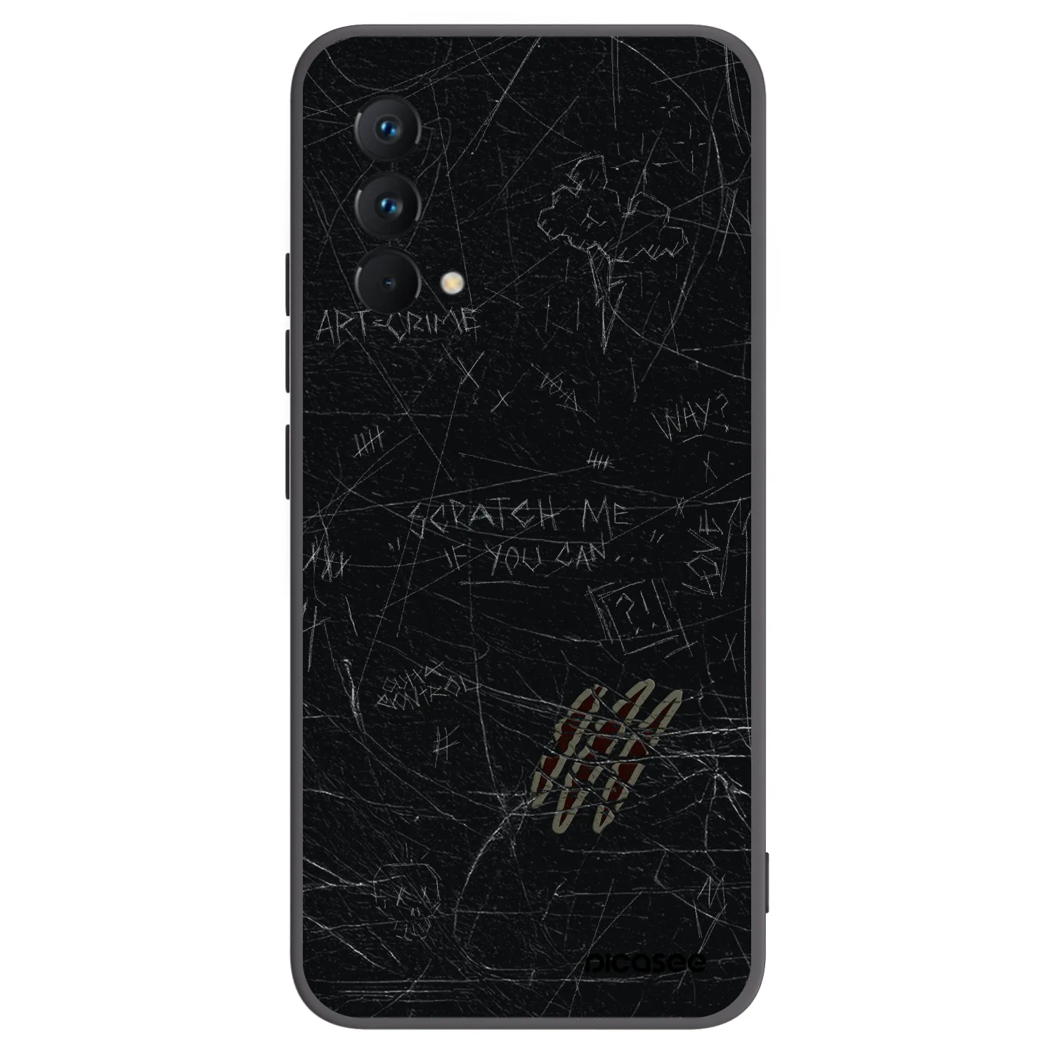 Picasee silikónový čierny obal pre Realme GT Master Edition 5G - SCRATCH
