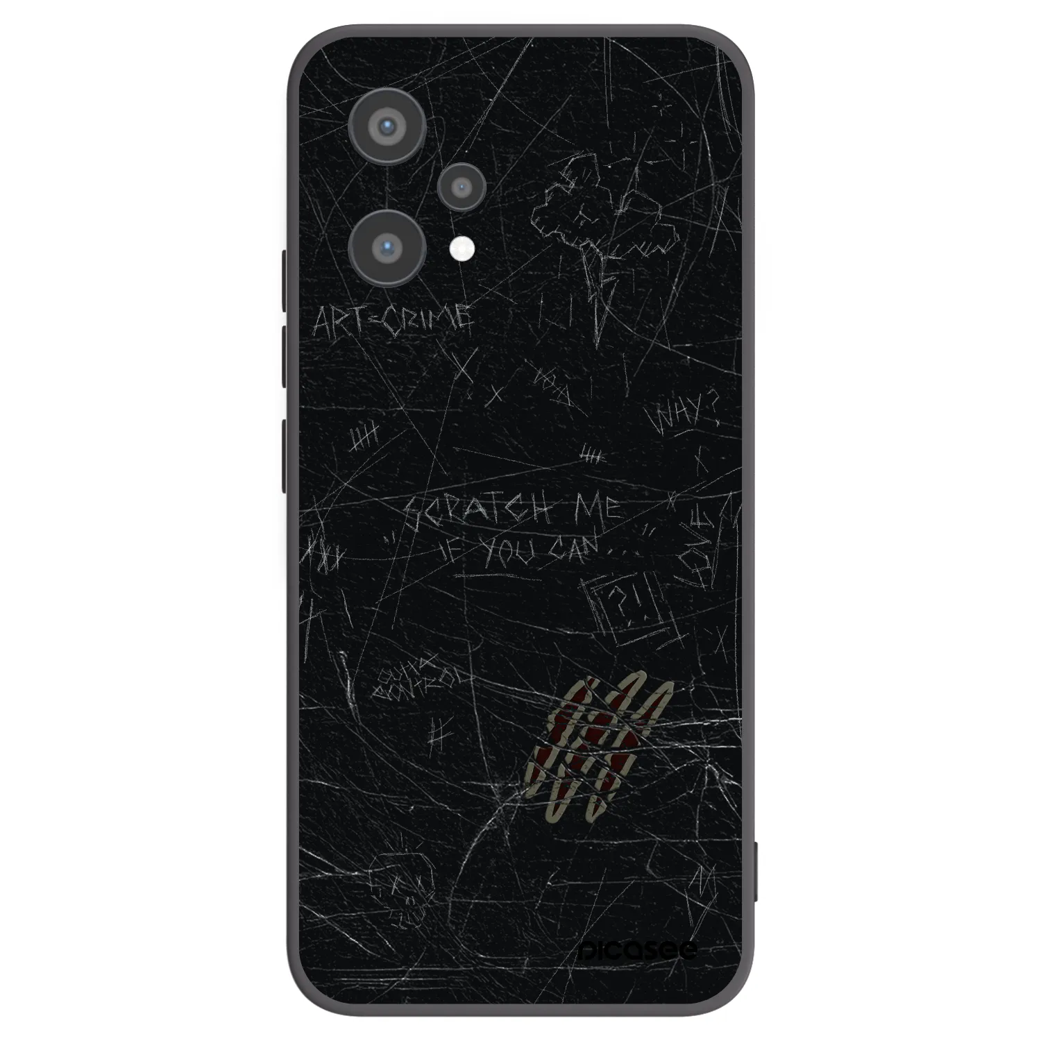 Picasee silikónový čierny obal pre Realme 9 Pro 5G - SCRATCH