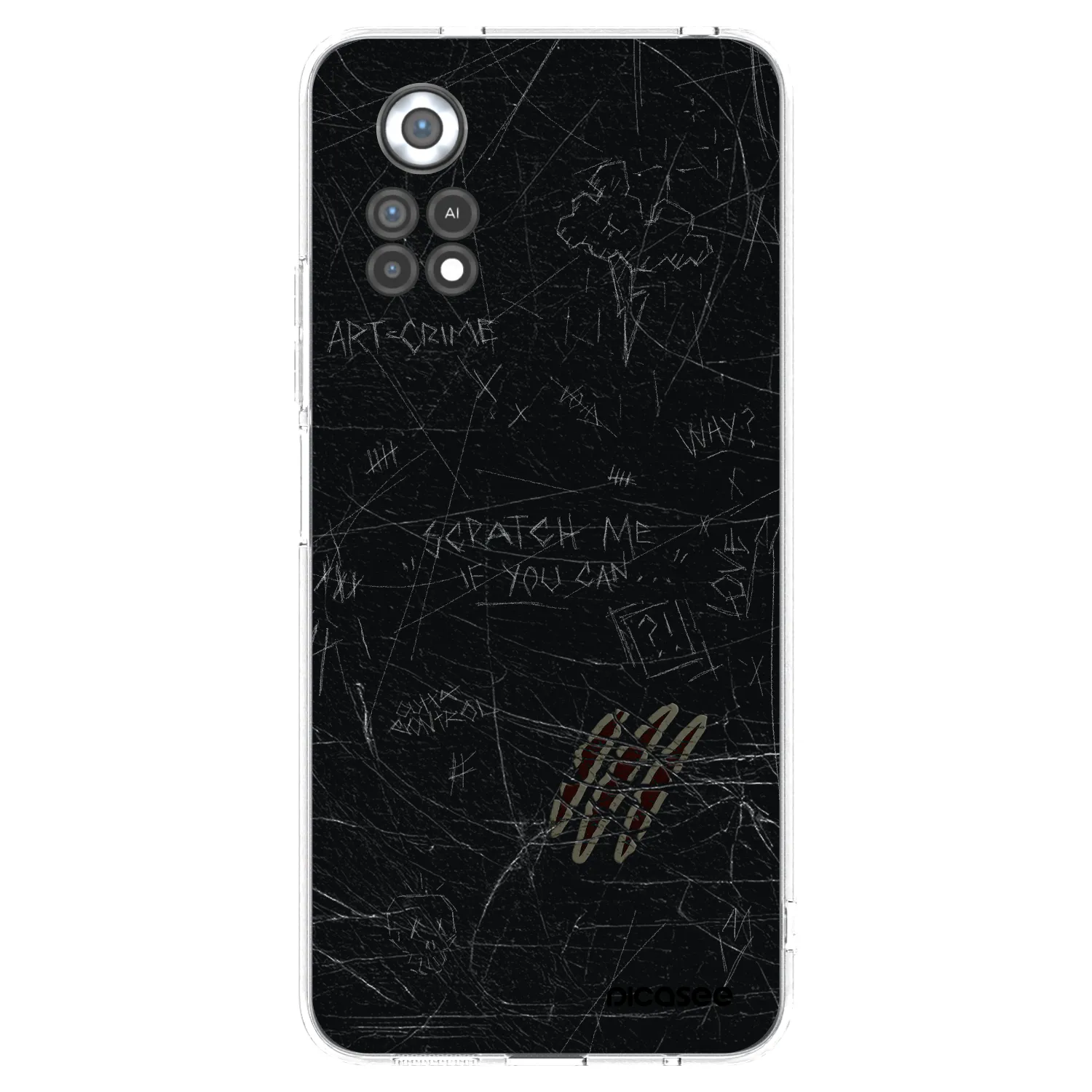 Picasee silikónový prehľadný obal pre Xiaomi Poco X4 Pro 5G - SCRATCH