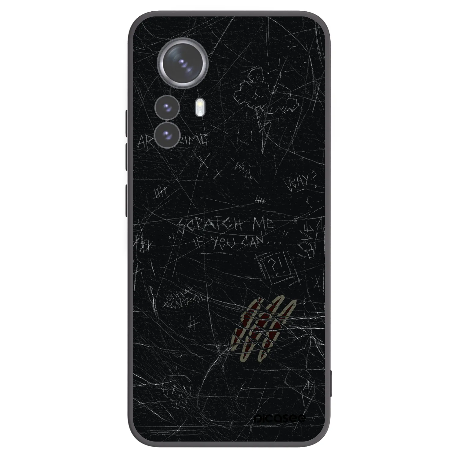 Picasee silikónový čierny obal pre Xiaomi 12 Pro - SCRATCH