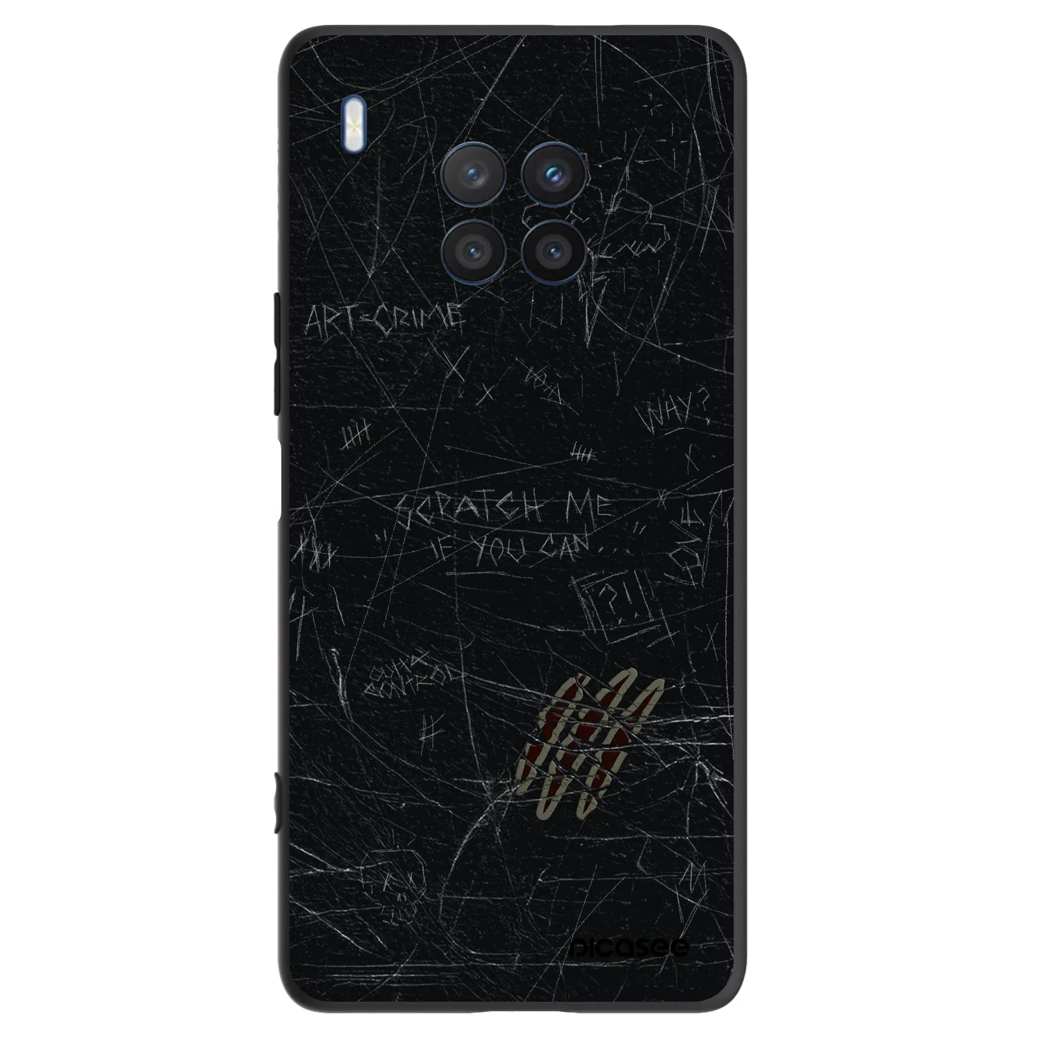 Picasee silikónový čierny obal pre Honor 50 Lite - SCRATCH
