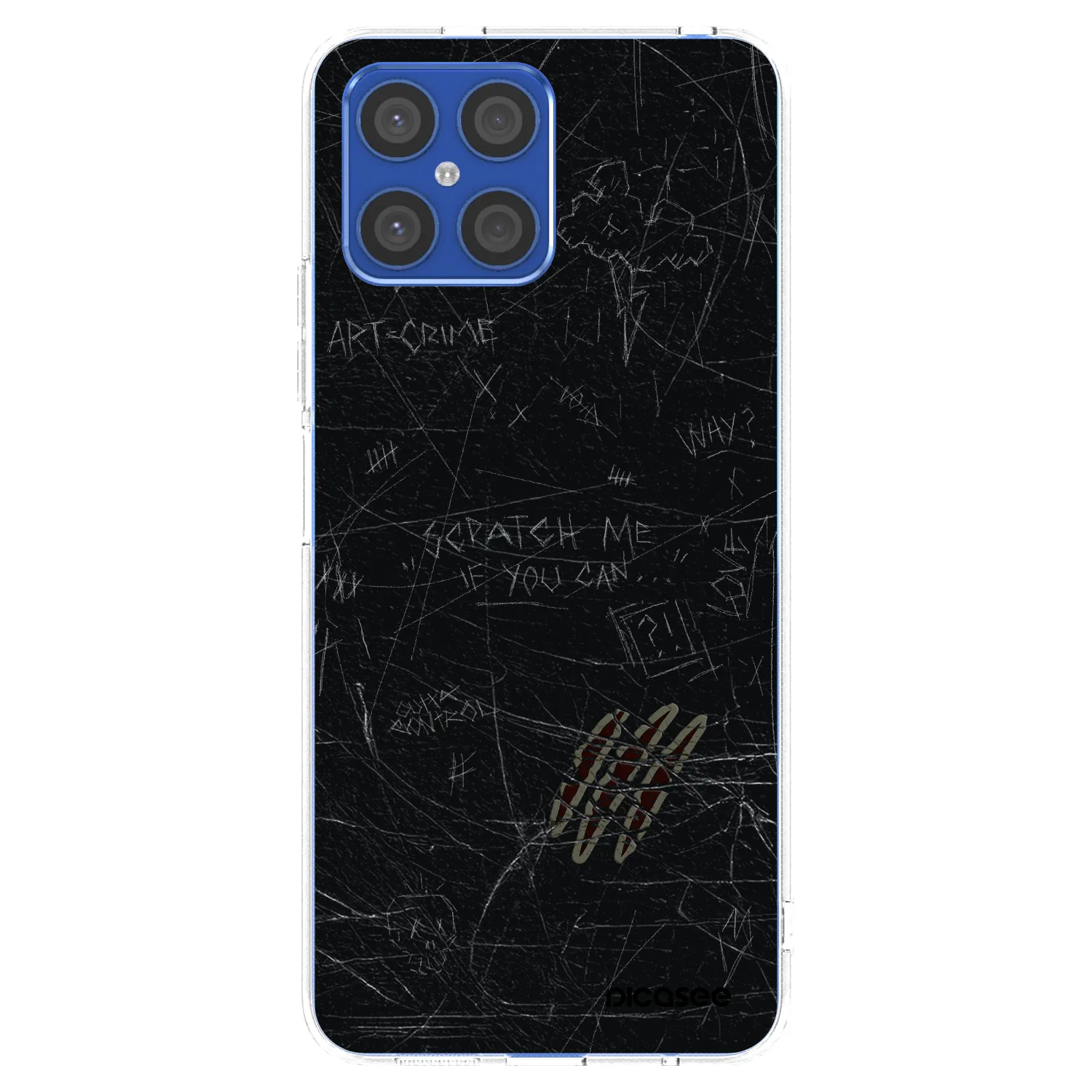 Picasee silikónový prehľadný obal pre Honor X8 4G - SCRATCH
