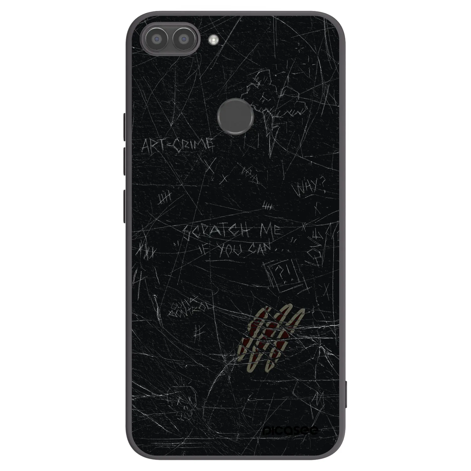 Picasee silikónový čierny obal pre Huawei P Smart - SCRATCH