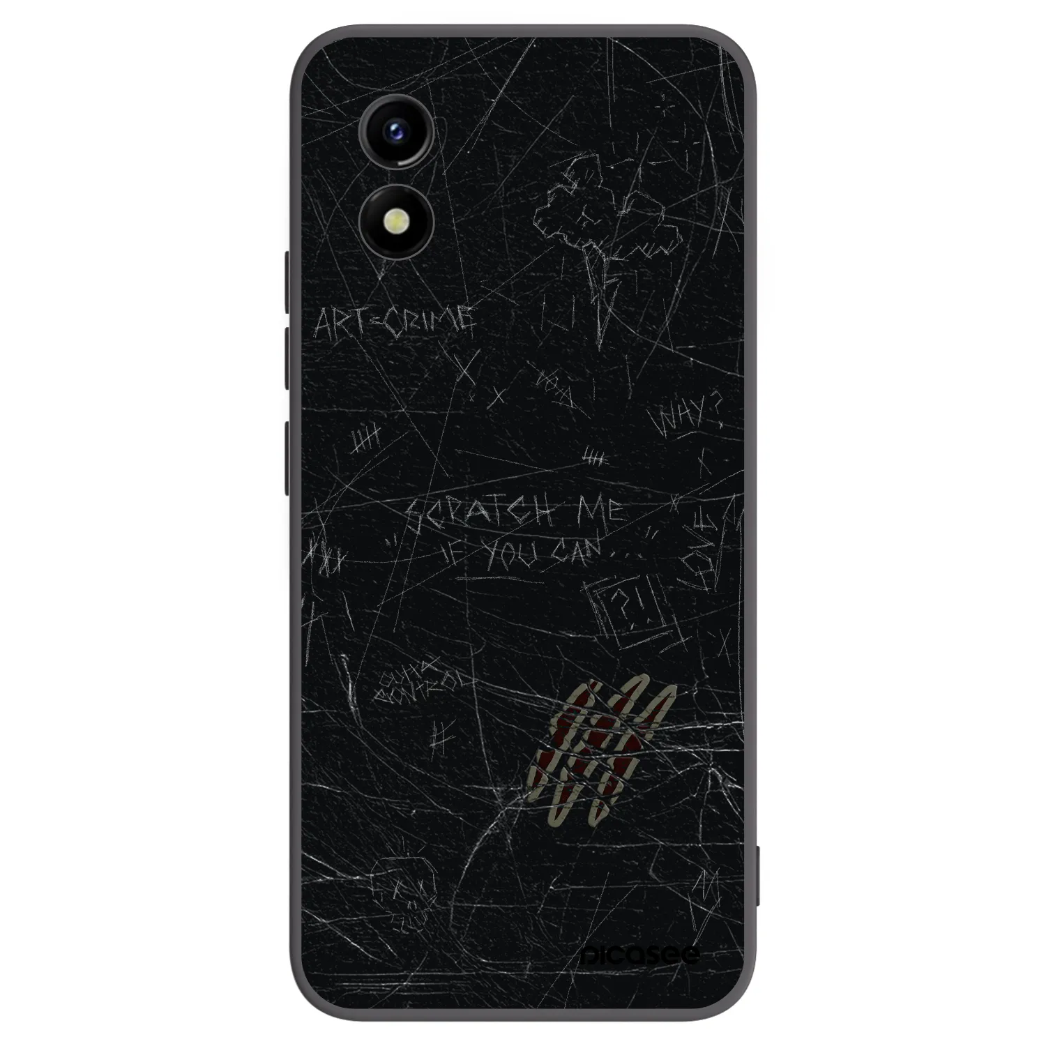 Picasee silikónový čierny obal pre Vivo Y01 - SCRATCH