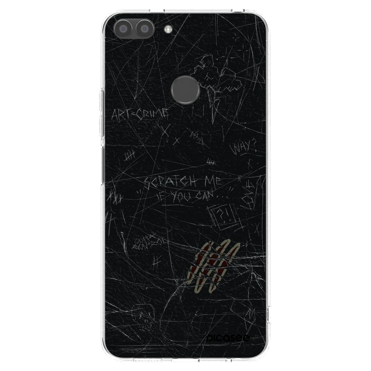 Picasee silikónový prehľadný obal pre Huawei P Smart - SCRATCH