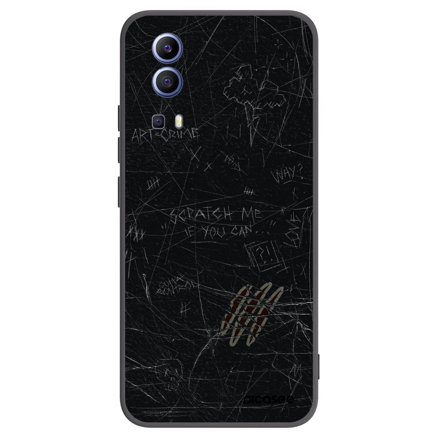 Silikónový čierny obal pre Vivo Y52 5G - SCRATCH