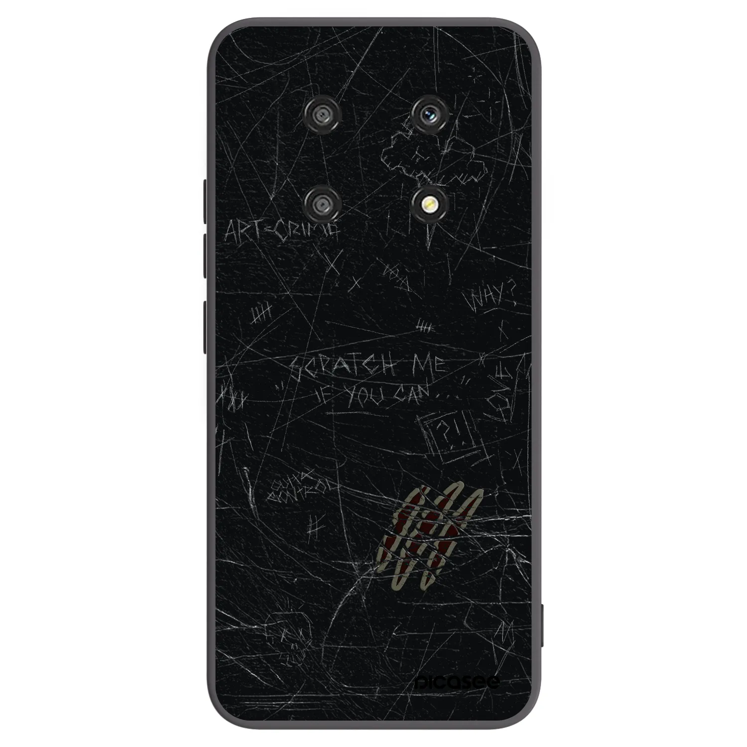 Picasee silikónový čierny obal pre Honor Magic4 Lite 5G - SCRATCH