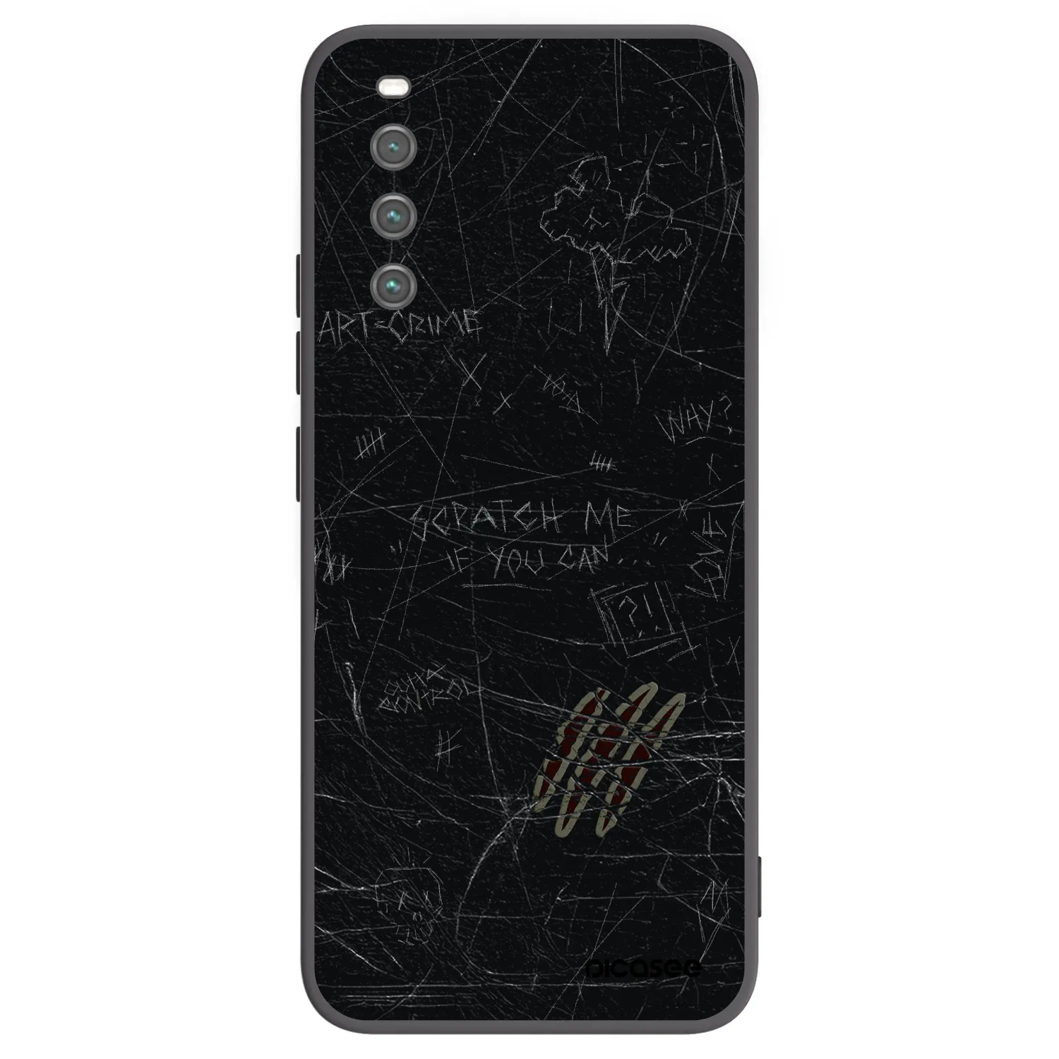 Picasee silikónový čierny obal pre Sony Xperia 10 IV 5G - SCRATCH