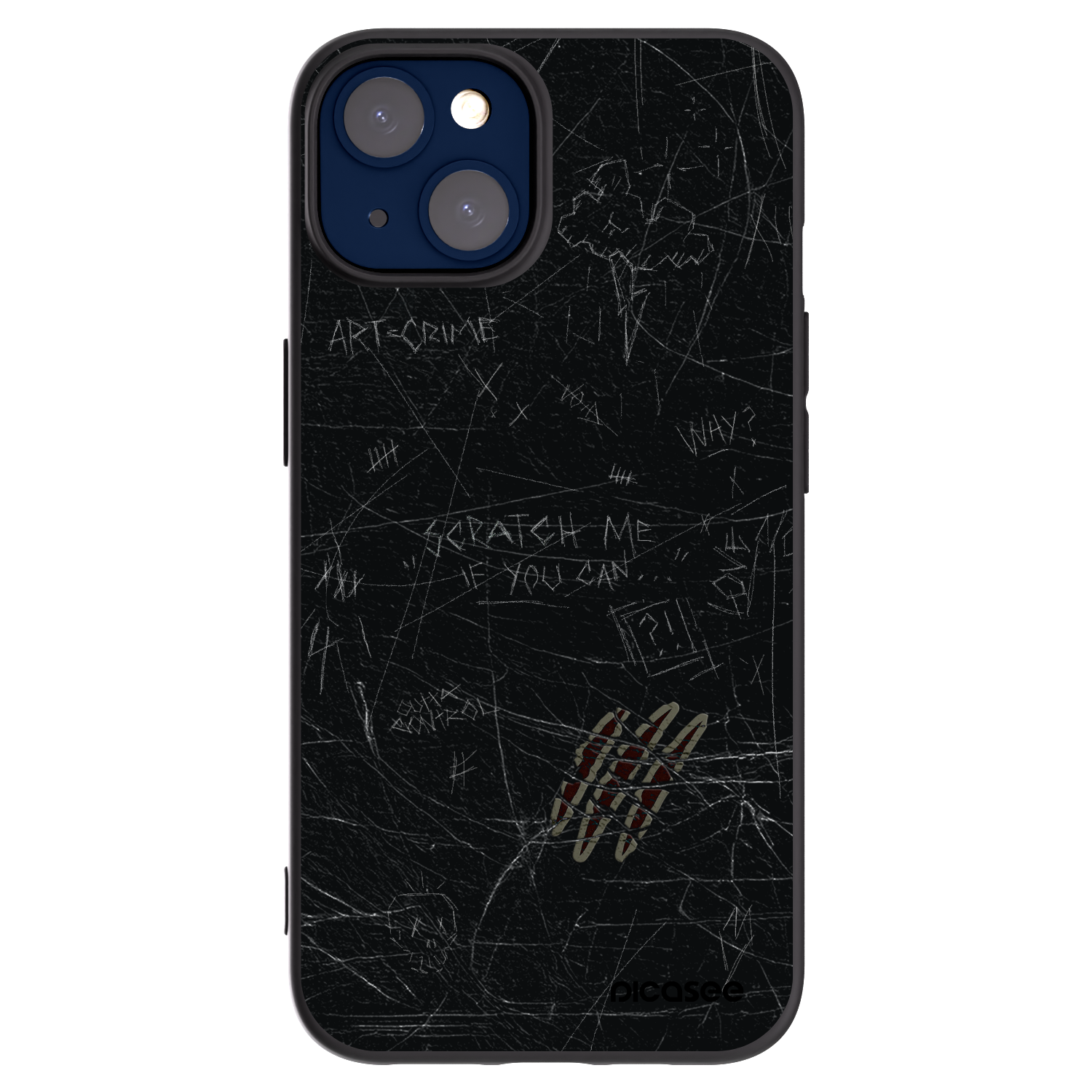Silikónový čierny obal pre Apple iPhone 14 - SCRATCH