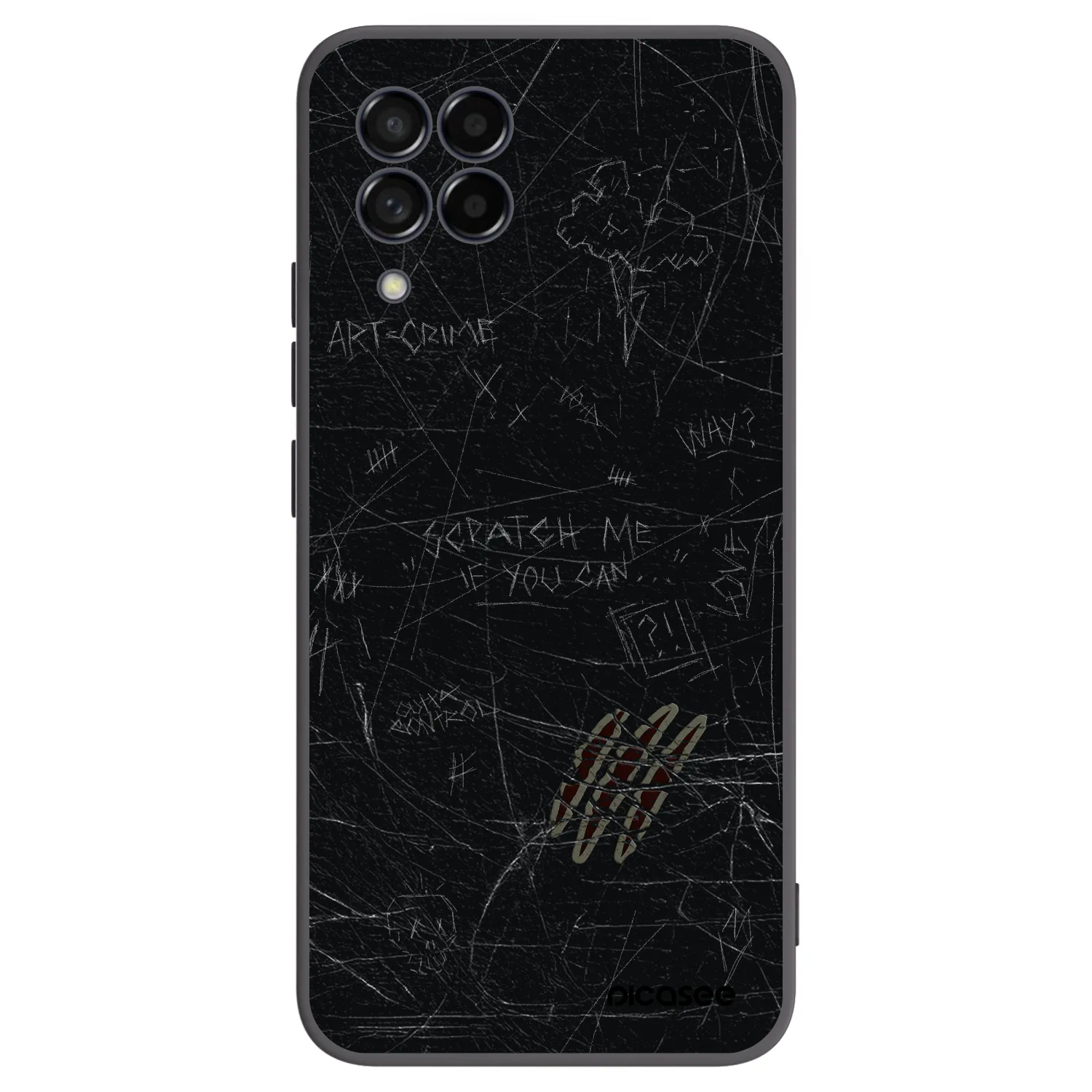 Picasee silikónový čierny obal pre Samsung Galaxy M53 5G - SCRATCH