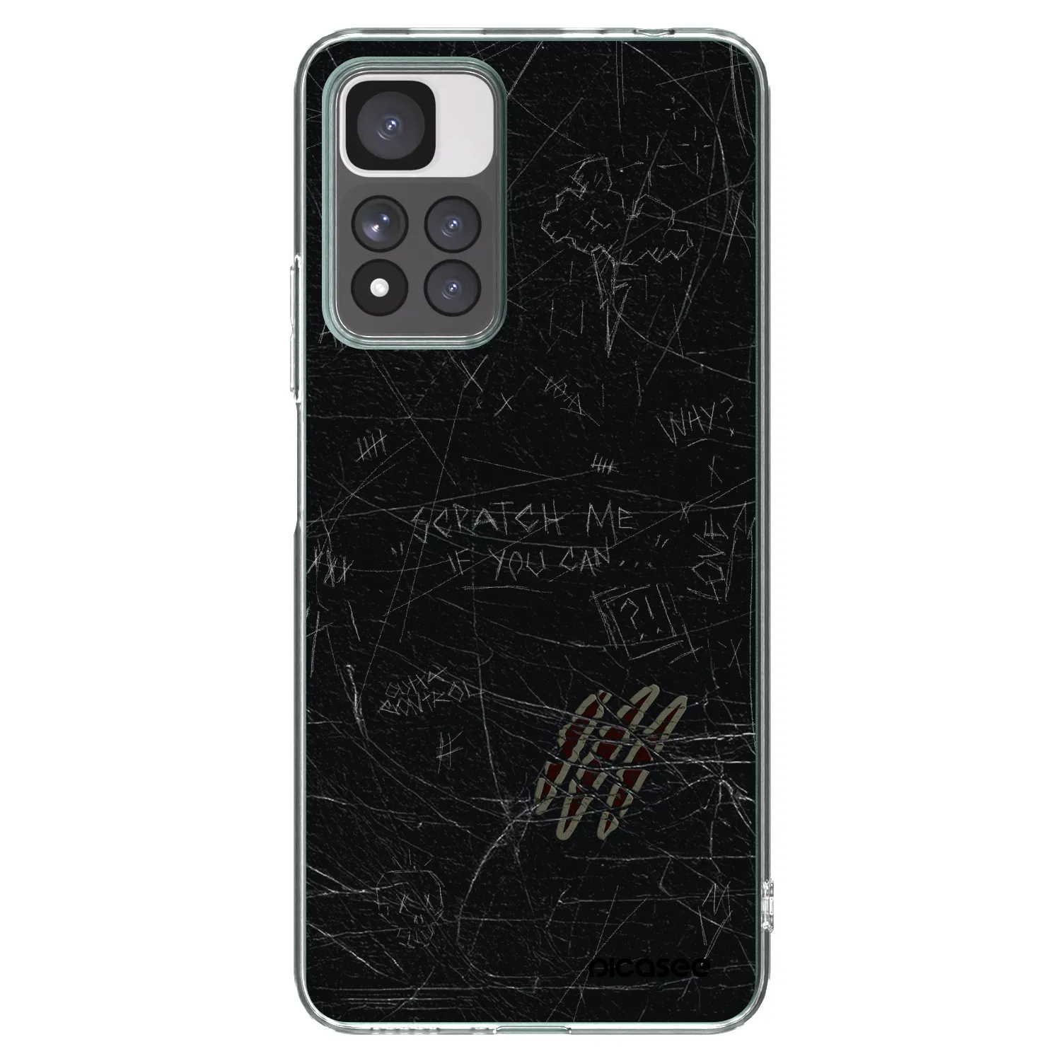 Picasee silikónový prehľadný obal pre Xiaomi Redmi Note 11 Pro+ 5G - SCRATCH