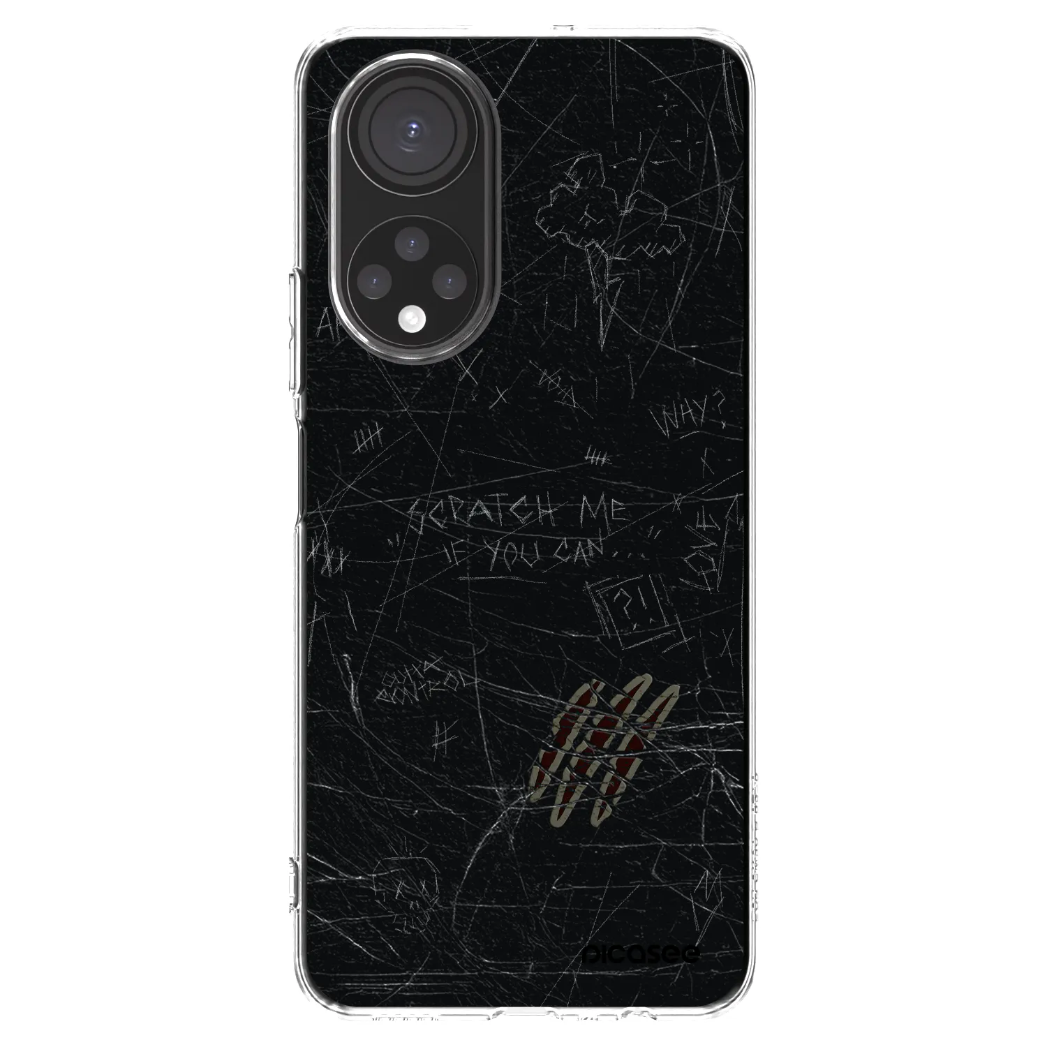 Picasee silikónový prehľadný obal pre Honor X7 - SCRATCH