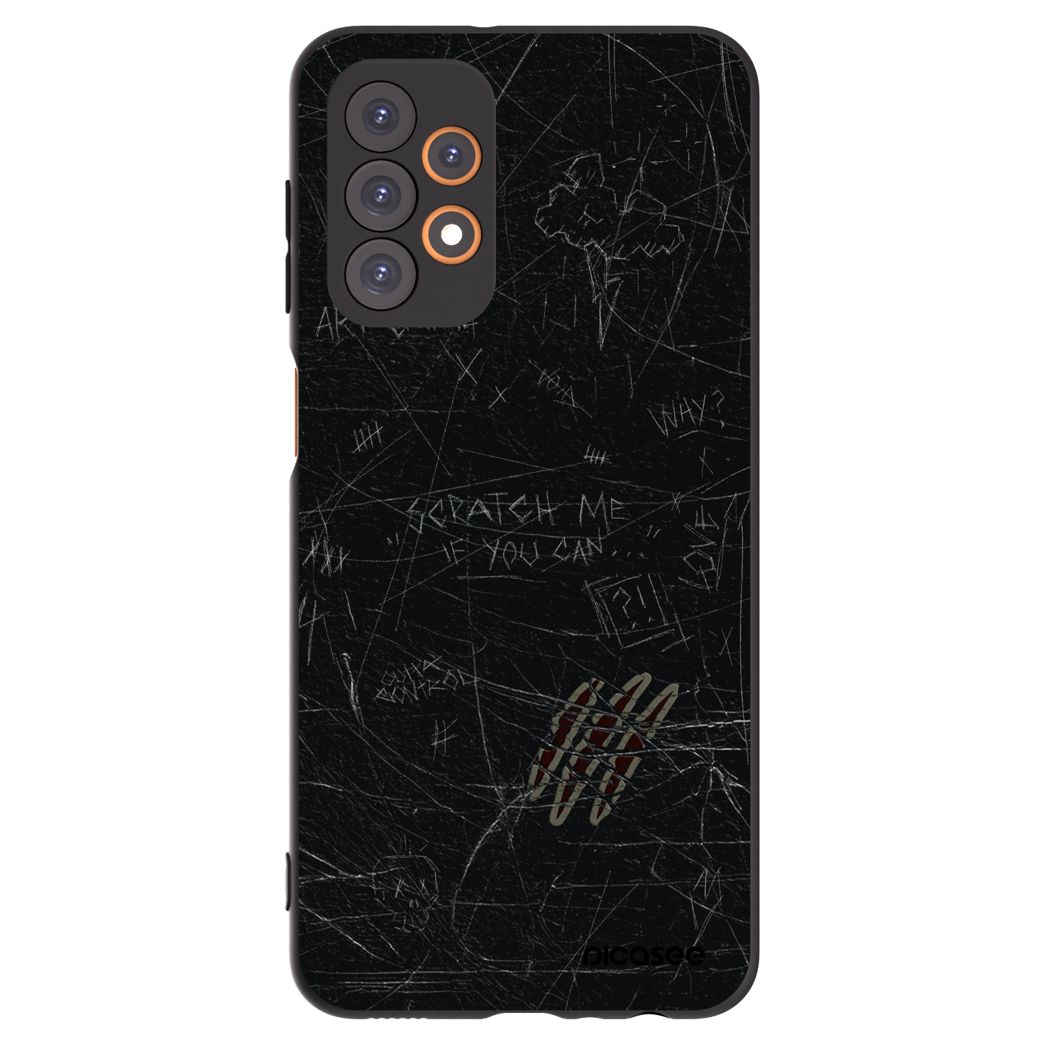 Picasee silikónový čierny obal pre Samsung Galaxy A23 A235F 4G - SCRATCH