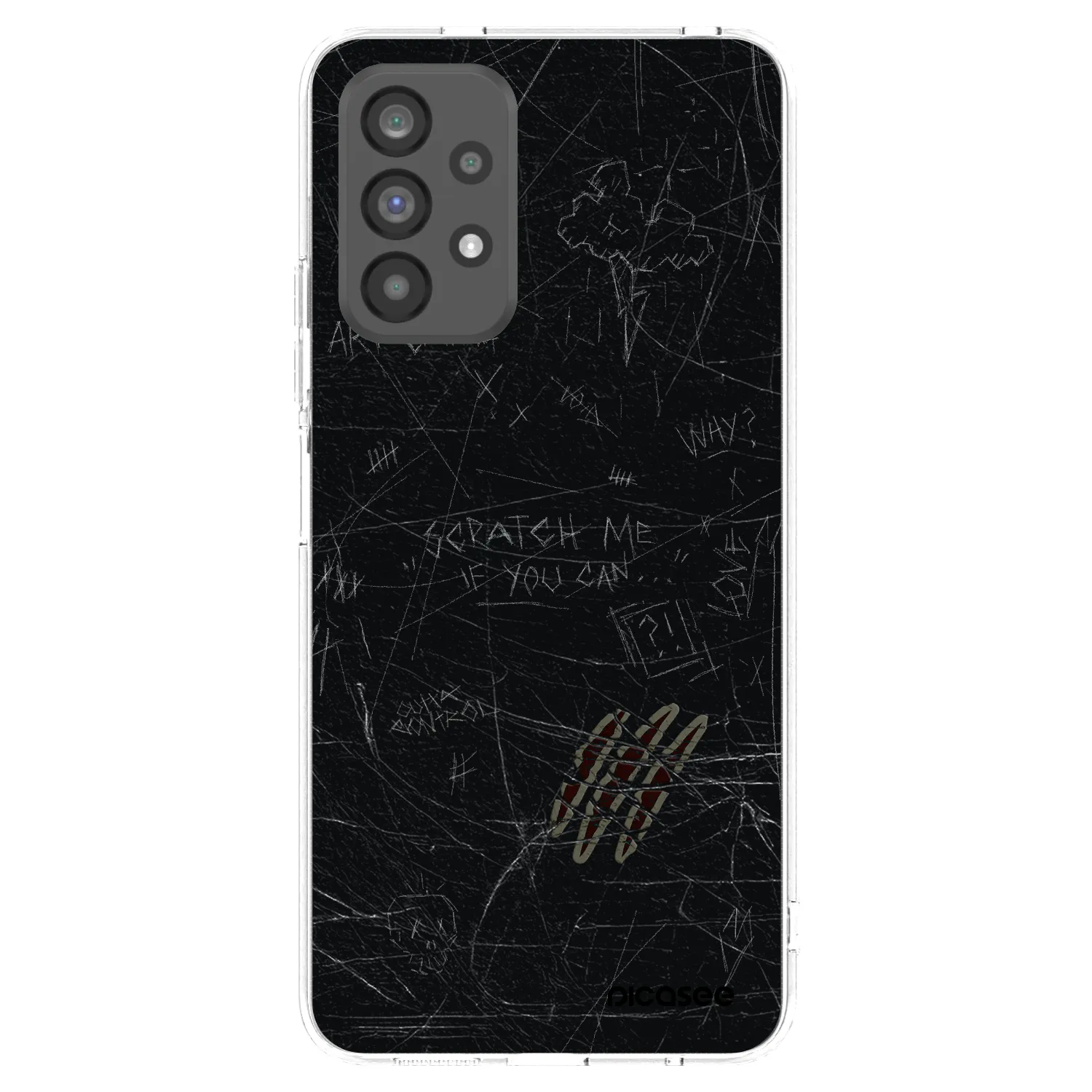 Picasee silikónový prehľadný obal pre Samsung Galaxy A73 5G - SCRATCH