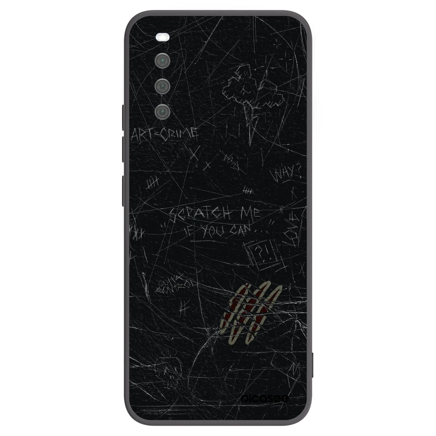 Picasee silikónový čierny obal pre Sony Xperia 10 III - SCRATCH