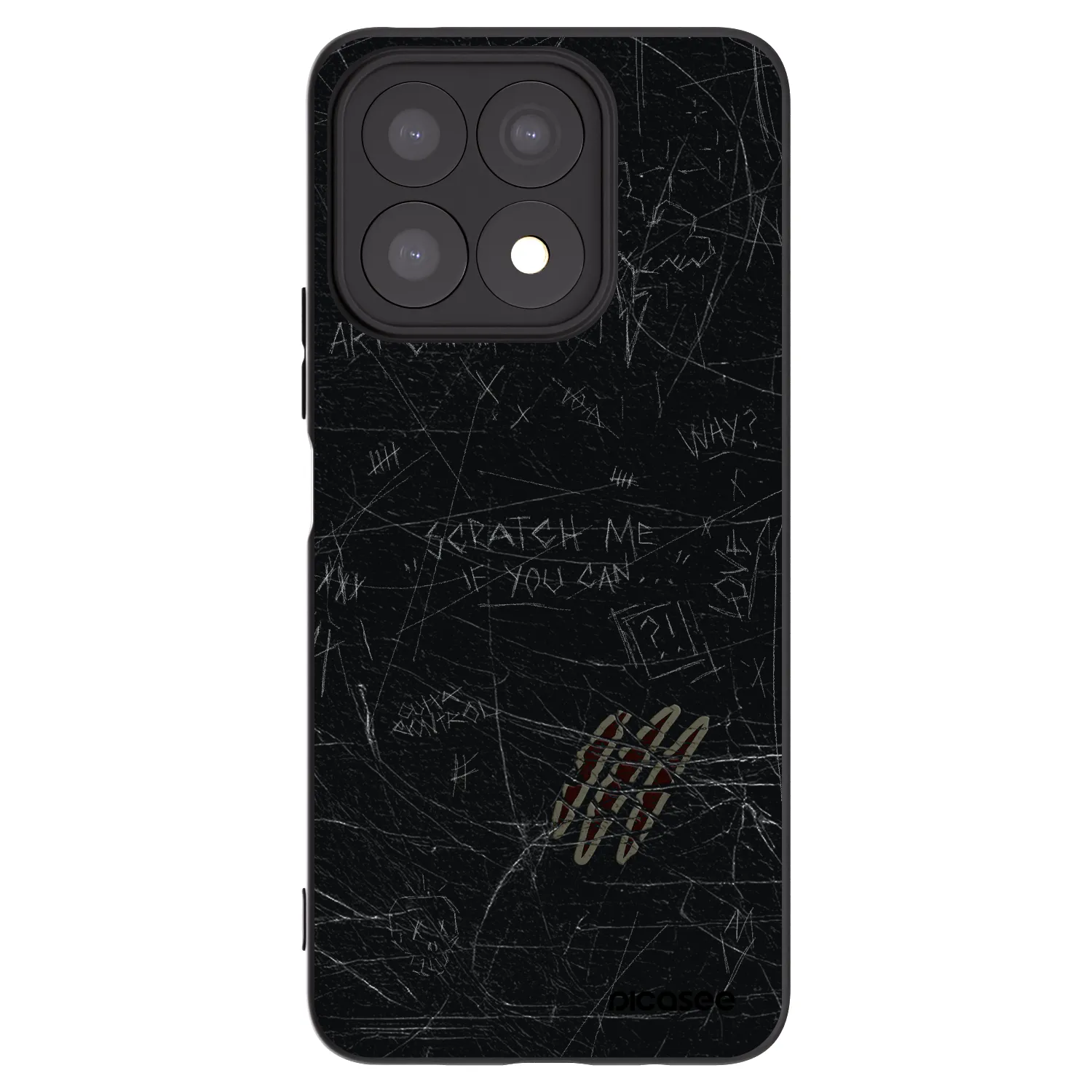 Picasee silikónový čierny obal pre Honor X8a - SCRATCH