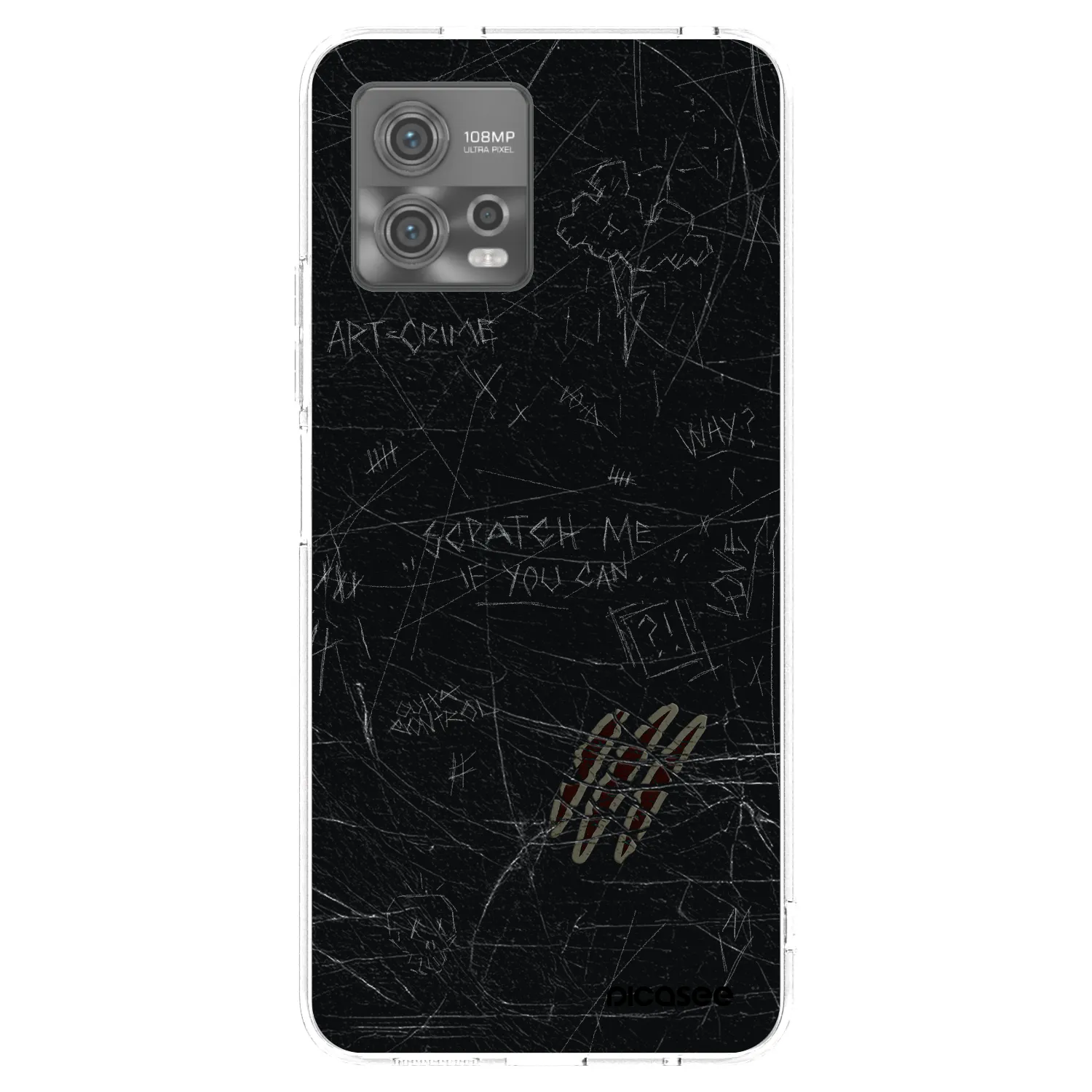 Picasee silikónový prehľadný obal pre Motorola Moto G72 - SCRATCH