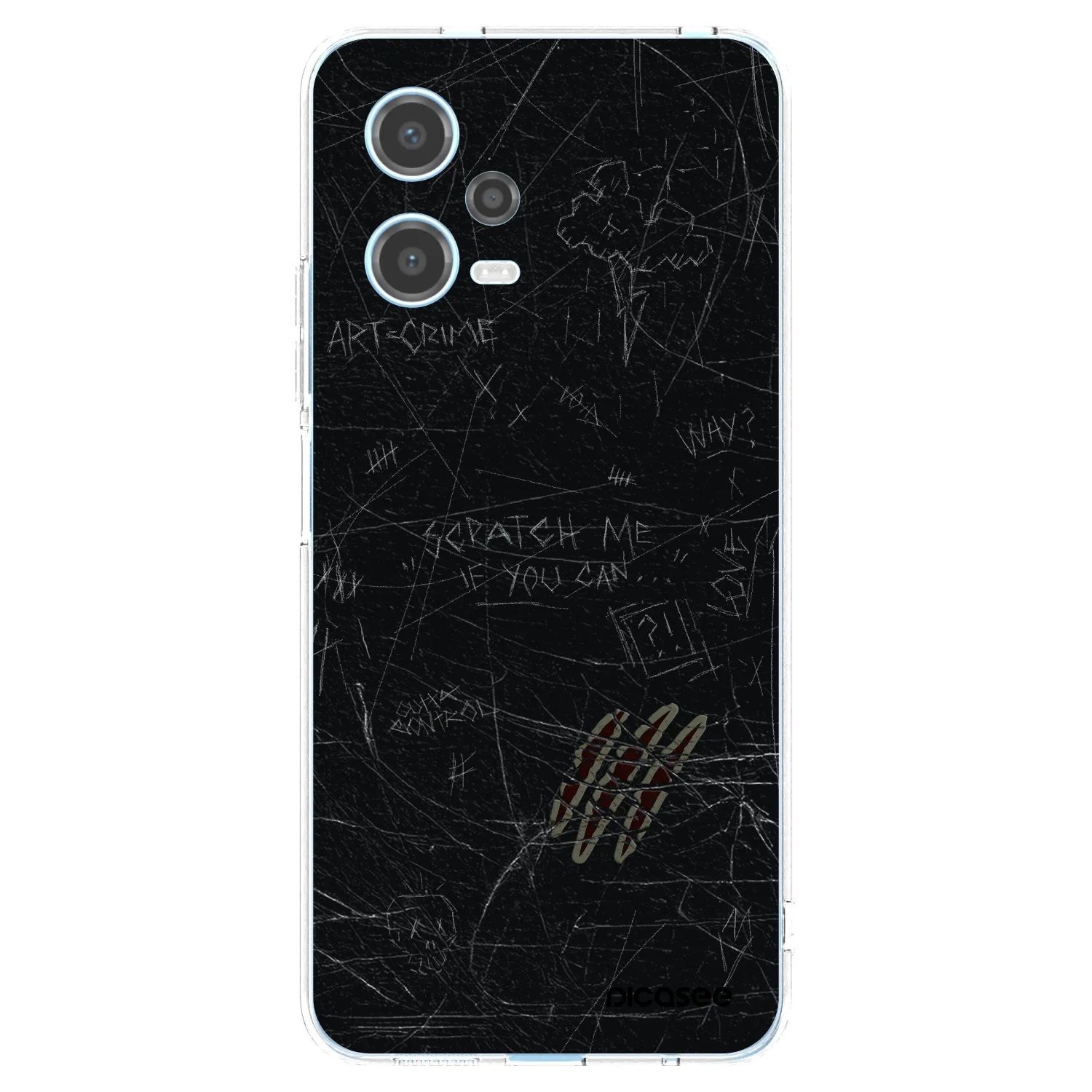 Picasee silikónový prehľadný obal pre Xiaomi Redmi Note 12 5G - SCRATCH