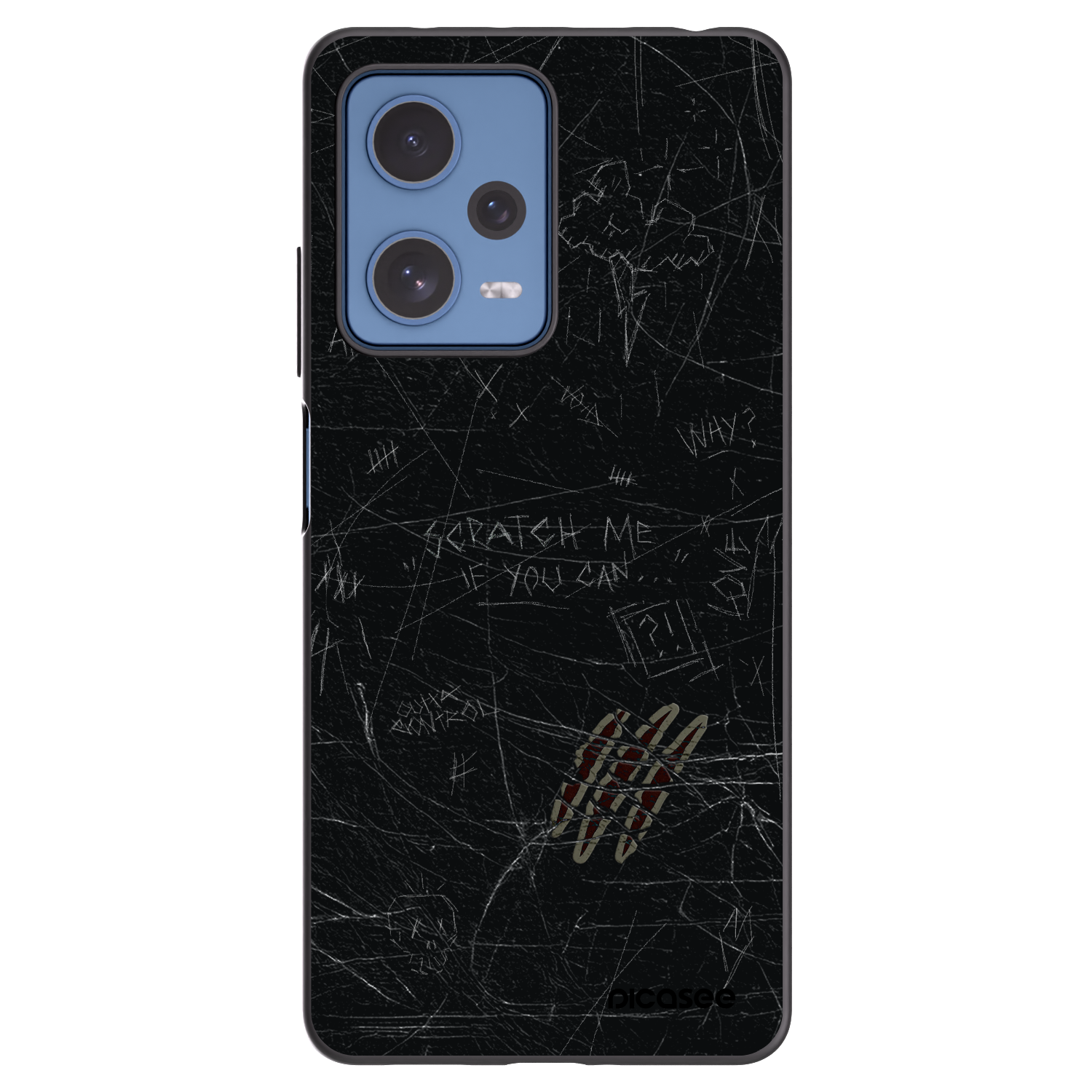 Picasee silikónový čierny obal pre Xiaomi Redmi Note 12 Pro 5G - SCRATCH