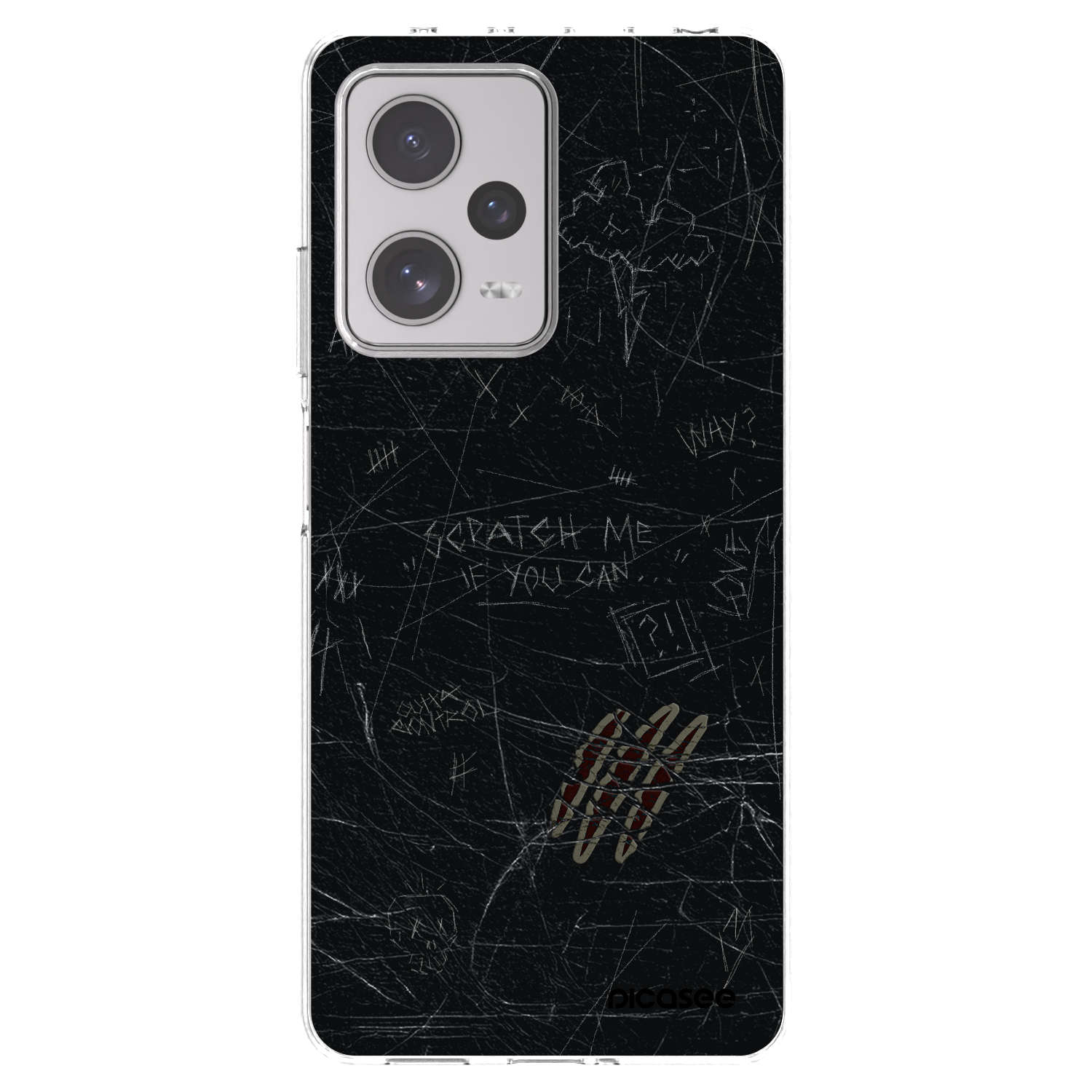 Picasee silikónový prehľadný obal pre Xiaomi Redmi Note 12 Pro+ 5G - SCRATCH