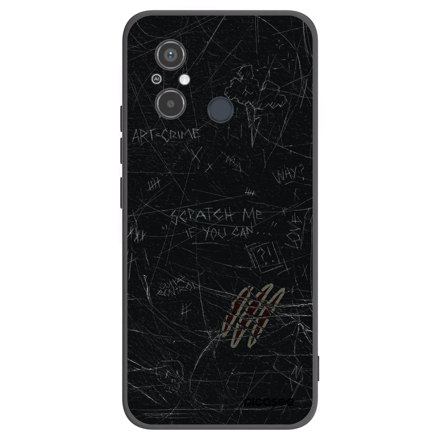 Silikónový čierny obal pre Xiaomi Redmi 12C - SCRATCH