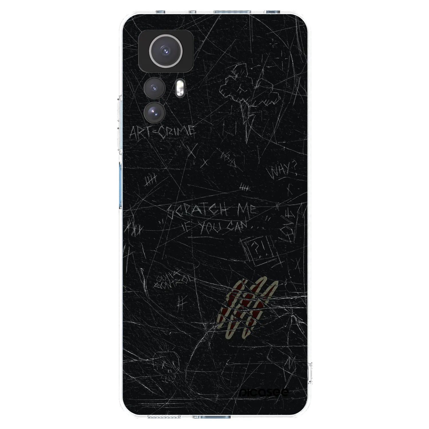 Picasee silikónový prehľadný obal pre Xiaomi Redmi Note 12S - SCRATCH