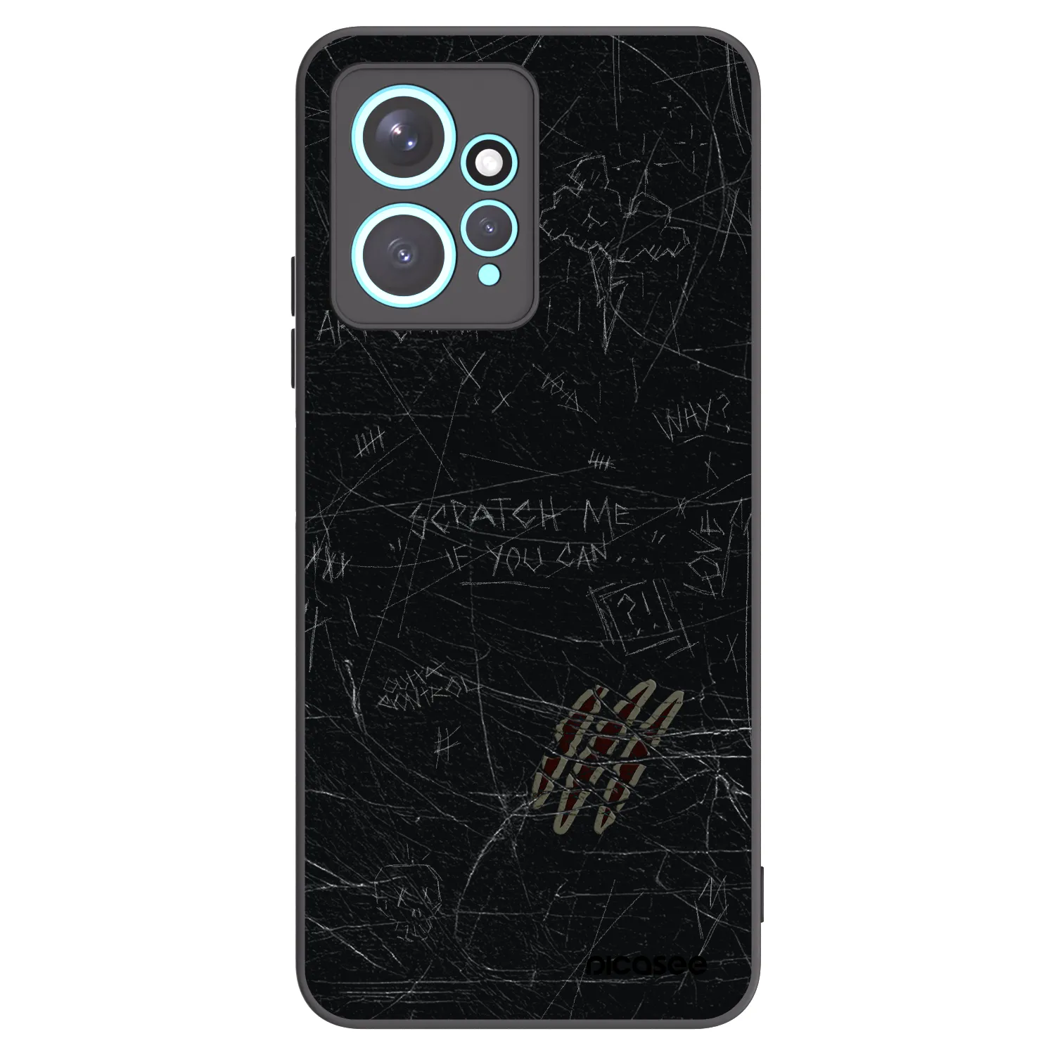 Picasee silikónový čierny obal pre Xiaomi Redmi Note 12 4G - SCRATCH