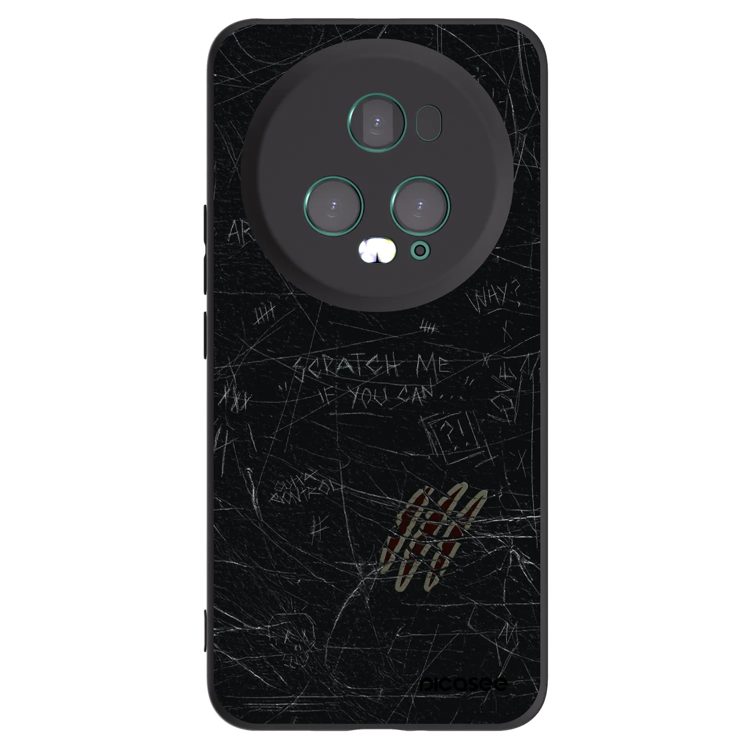 Picasee silikónový čierny obal pre Honor Magic5 Pro - SCRATCH