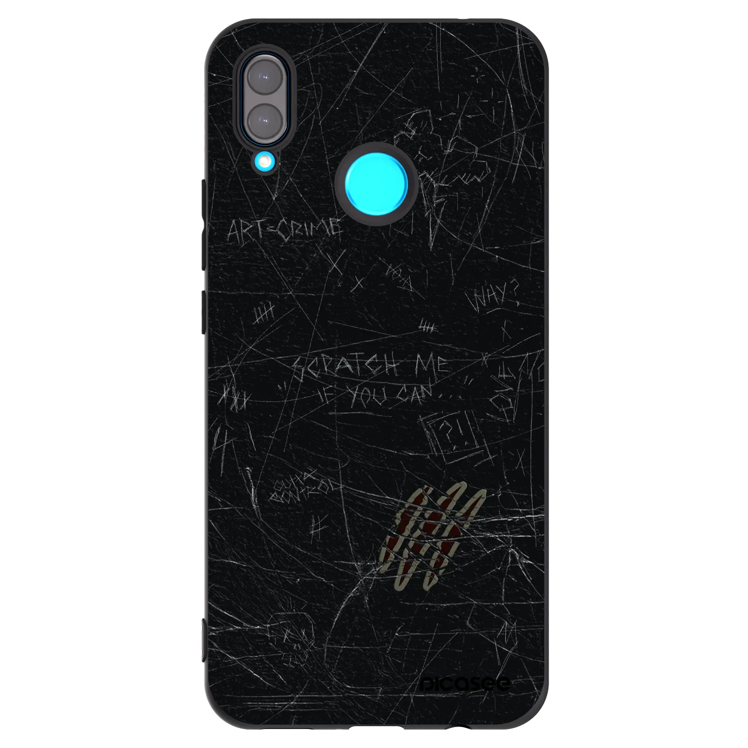 Picasee silikónový čierny obal pre Huawei Nova 3 - SCRATCH