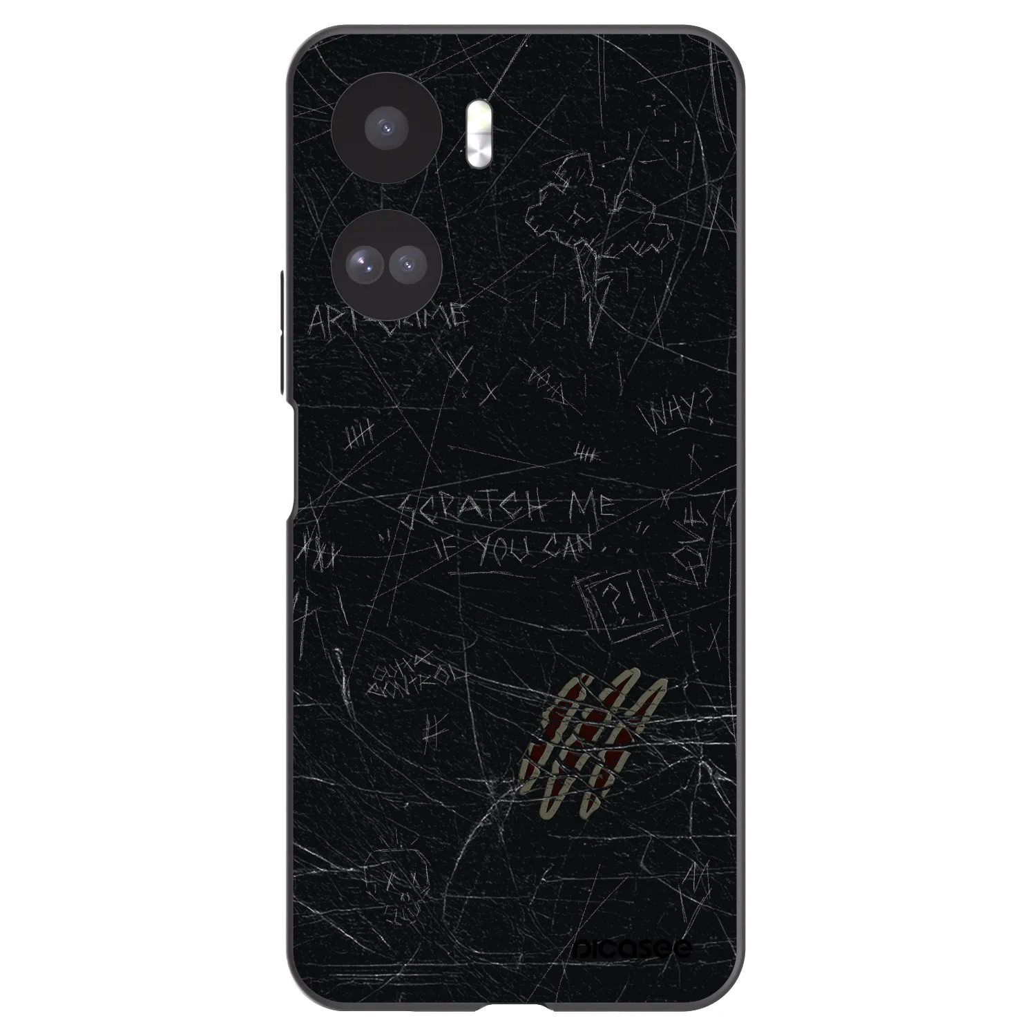 Picasee silikónový čierny obal pre Honor 90 Lite 5G - SCRATCH