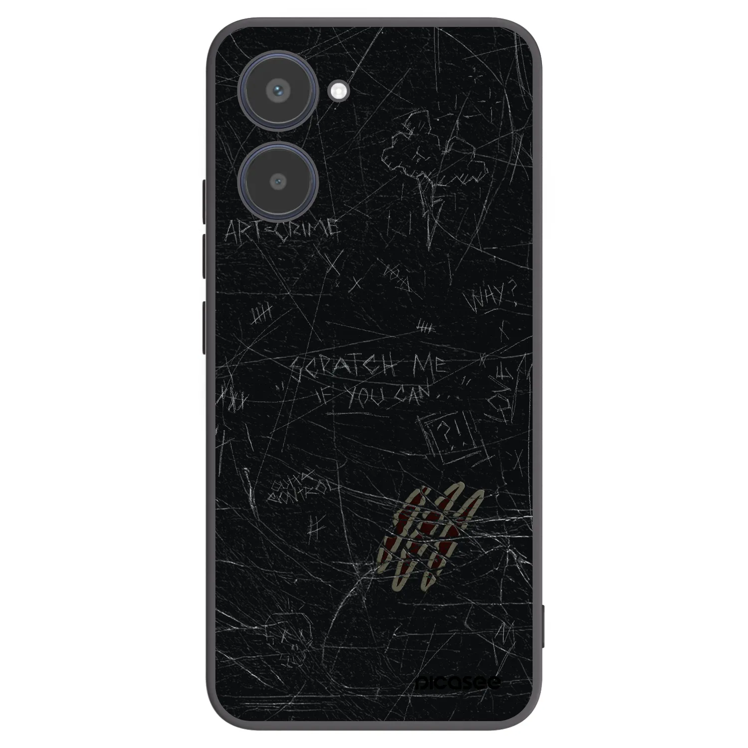 Picasee silikónový čierny obal pre Realme 10 4G - SCRATCH