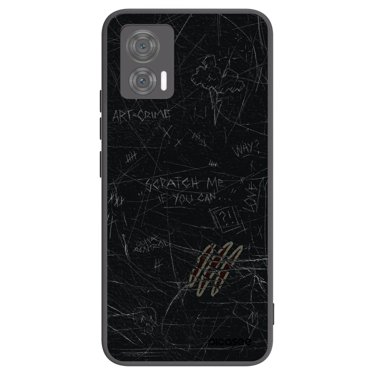 Picasee silikónový čierny obal pre Motorola Edge 30 Neo - SCRATCH