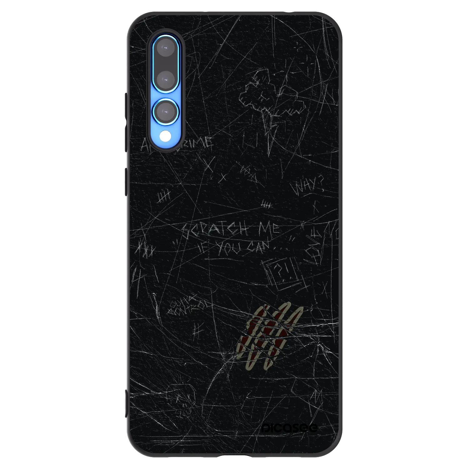 Picasee silikónový čierny obal pre Huawei P20 Pro - SCRATCH