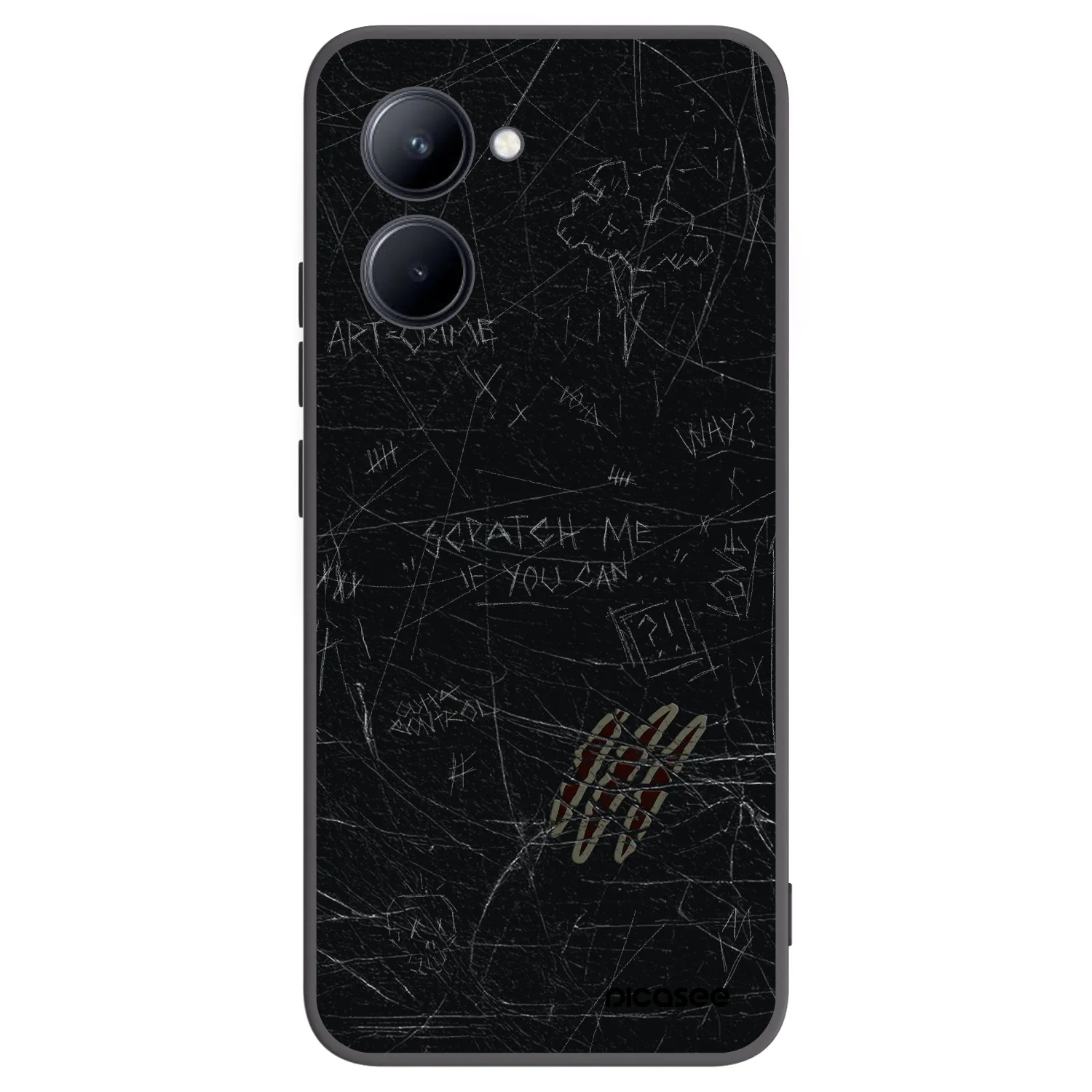 Picasee silikónový čierny obal pre Realme C33 (2023) - SCRATCH