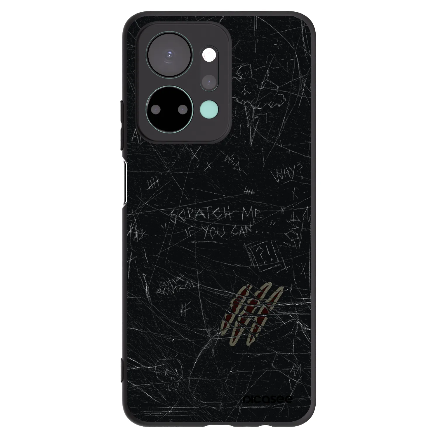Picasee silikónový čierny obal pre Honor X7a - SCRATCH