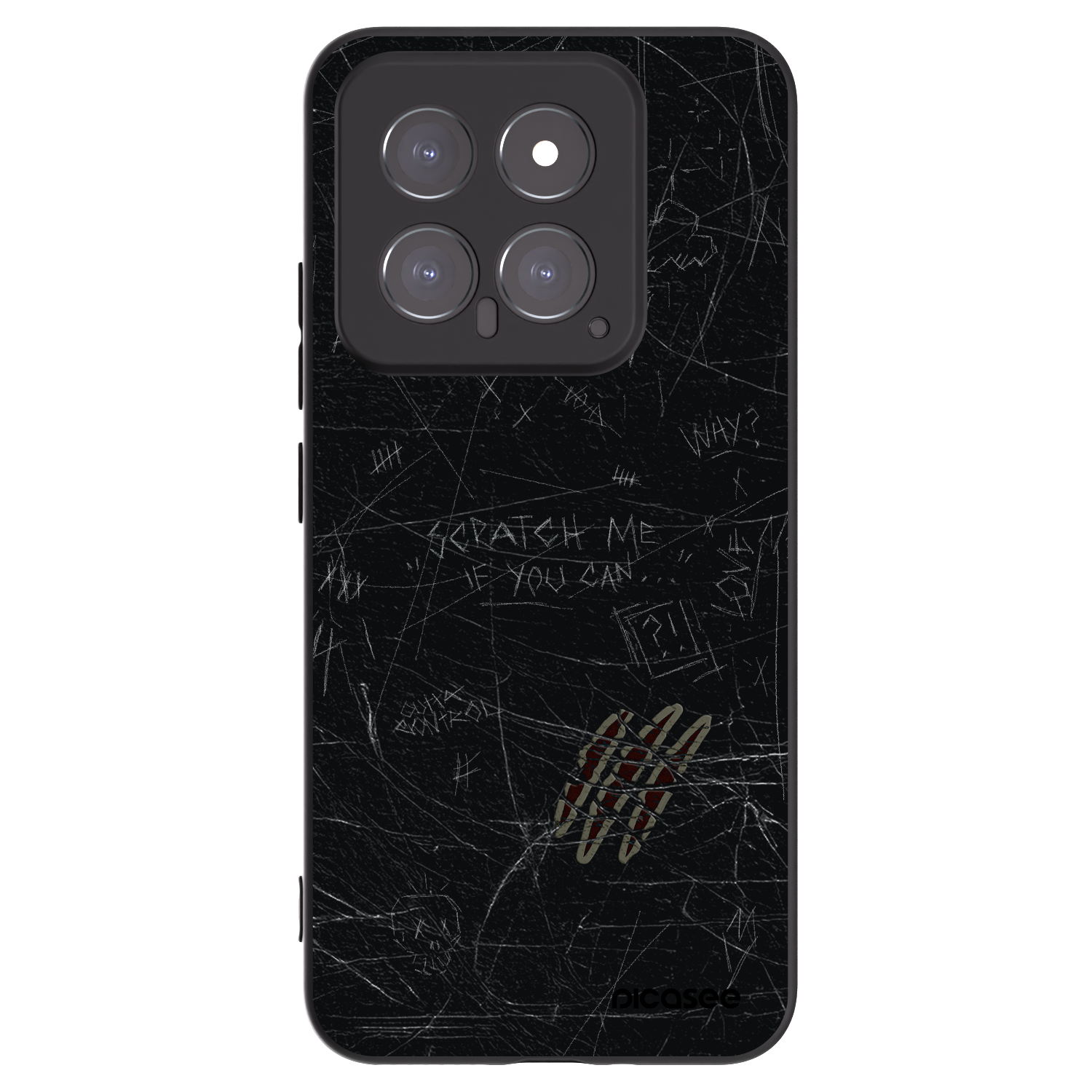 Picasee silikónový čierny obal pre Xiaomi 14 - SCRATCH