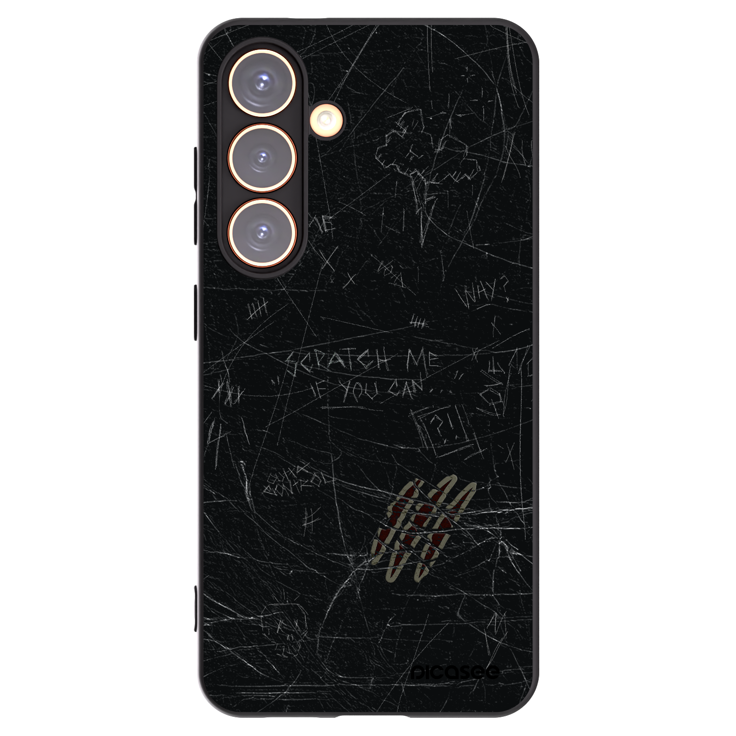 Picasee silikónový čierny obal pre Samsung Galaxy S24 S921B 5G - SCRATCH