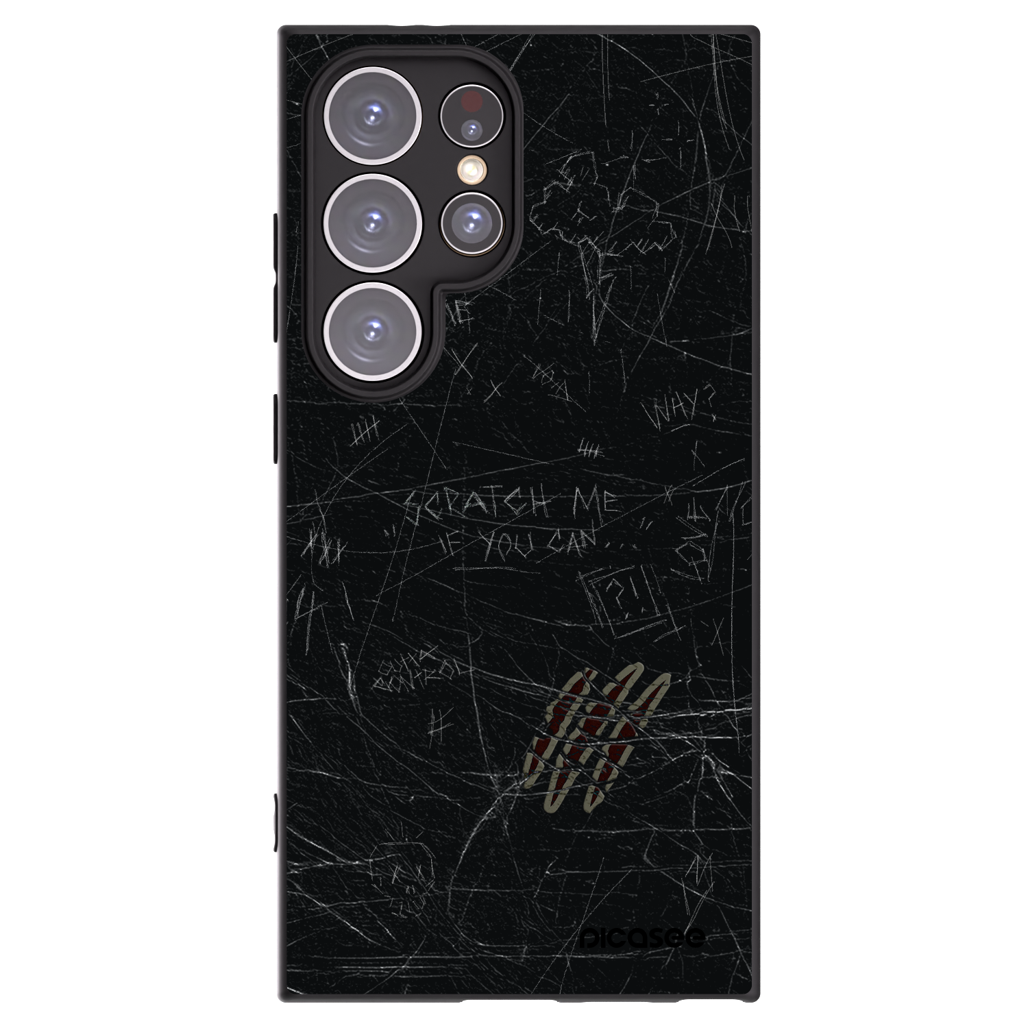 Silikónový čierny obal pre Samsung Galaxy S24 Ultra S928B 5G - SCRATCH