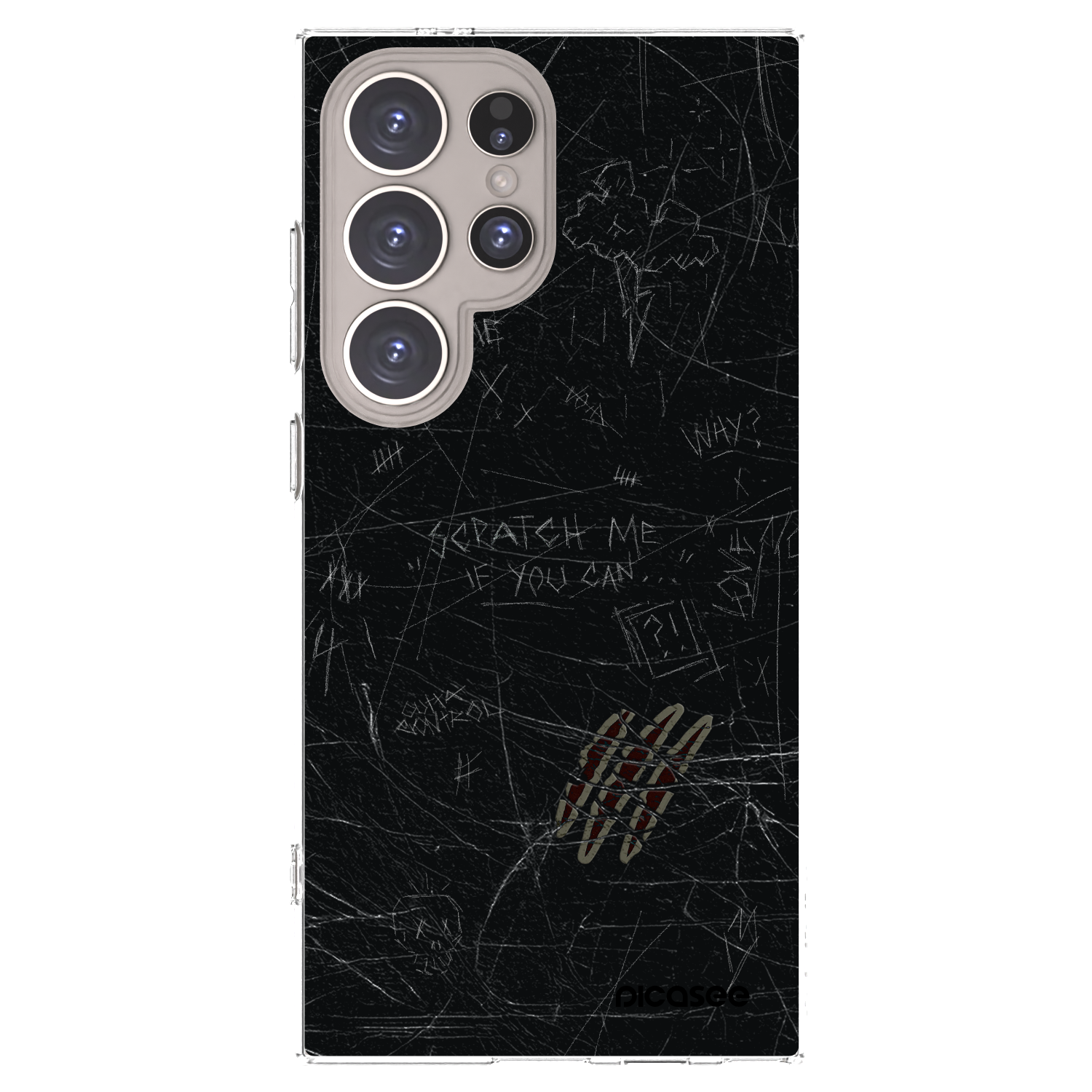 Picasee silikónový prehľadný obal pre Samsung Galaxy S24 Ultra S928B 5G - SCRATCH