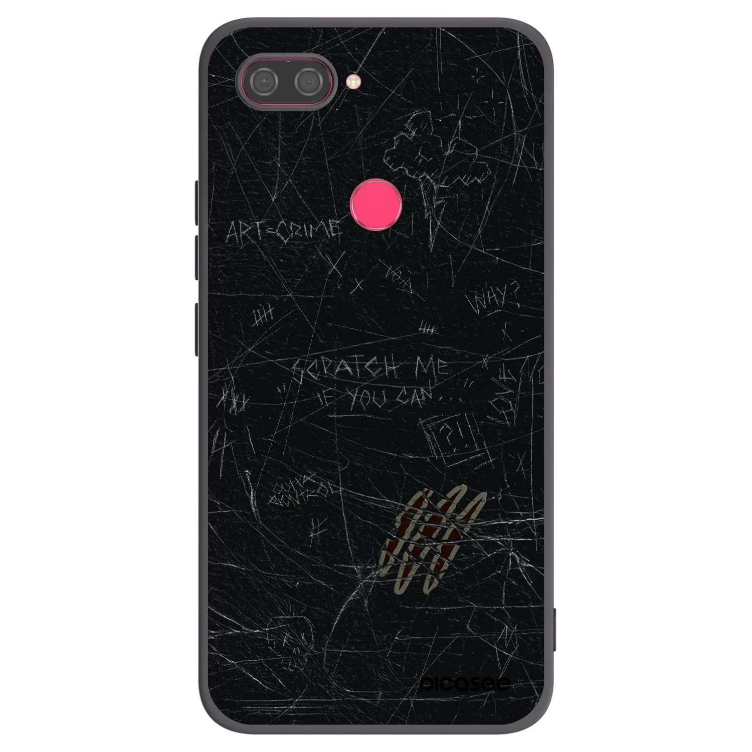Picasee silikónový čierny obal pre Xiaomi Mi 8 Lite - SCRATCH