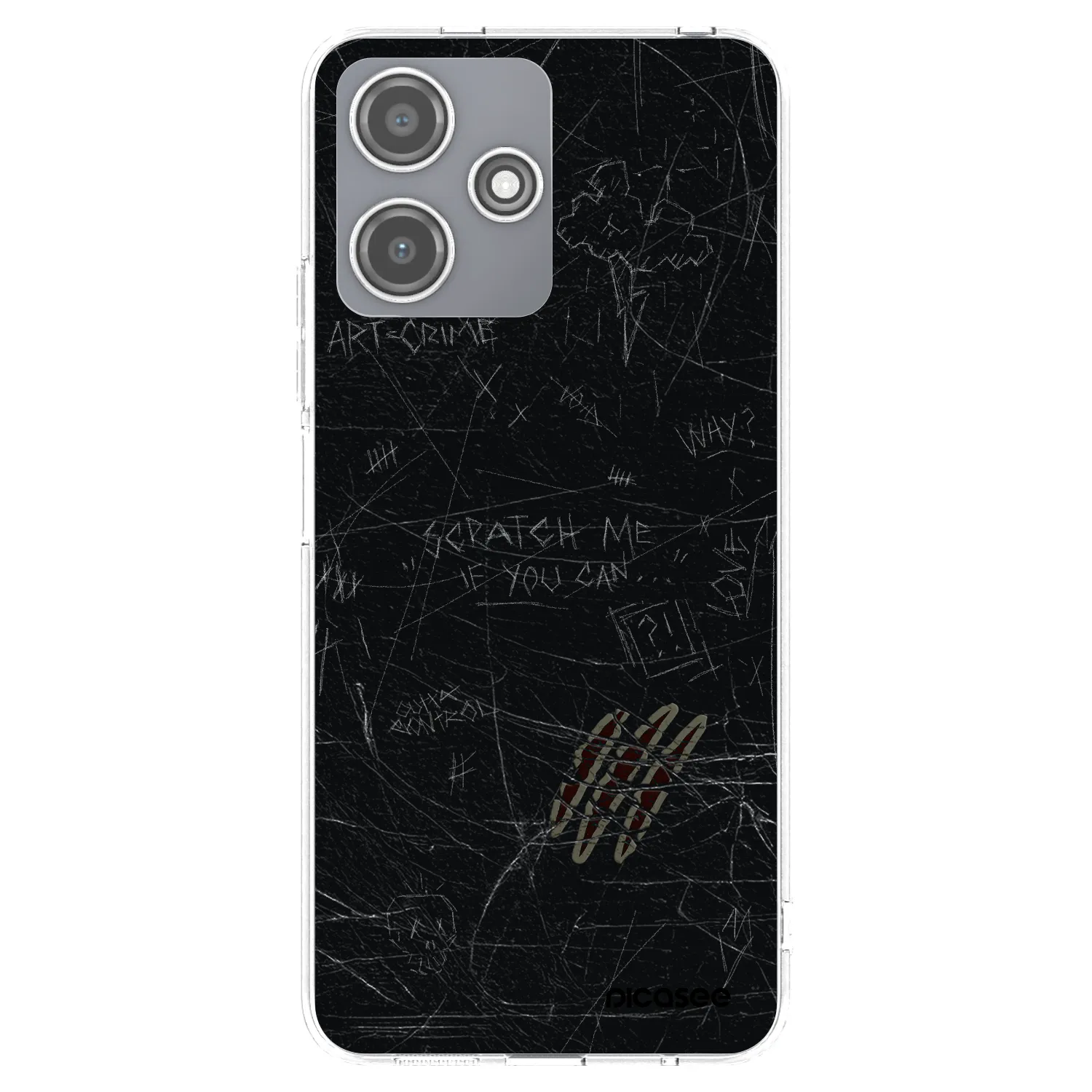 Picasee silikónový prehľadný obal pre Xiaomi Redmi 12 5G - SCRATCH