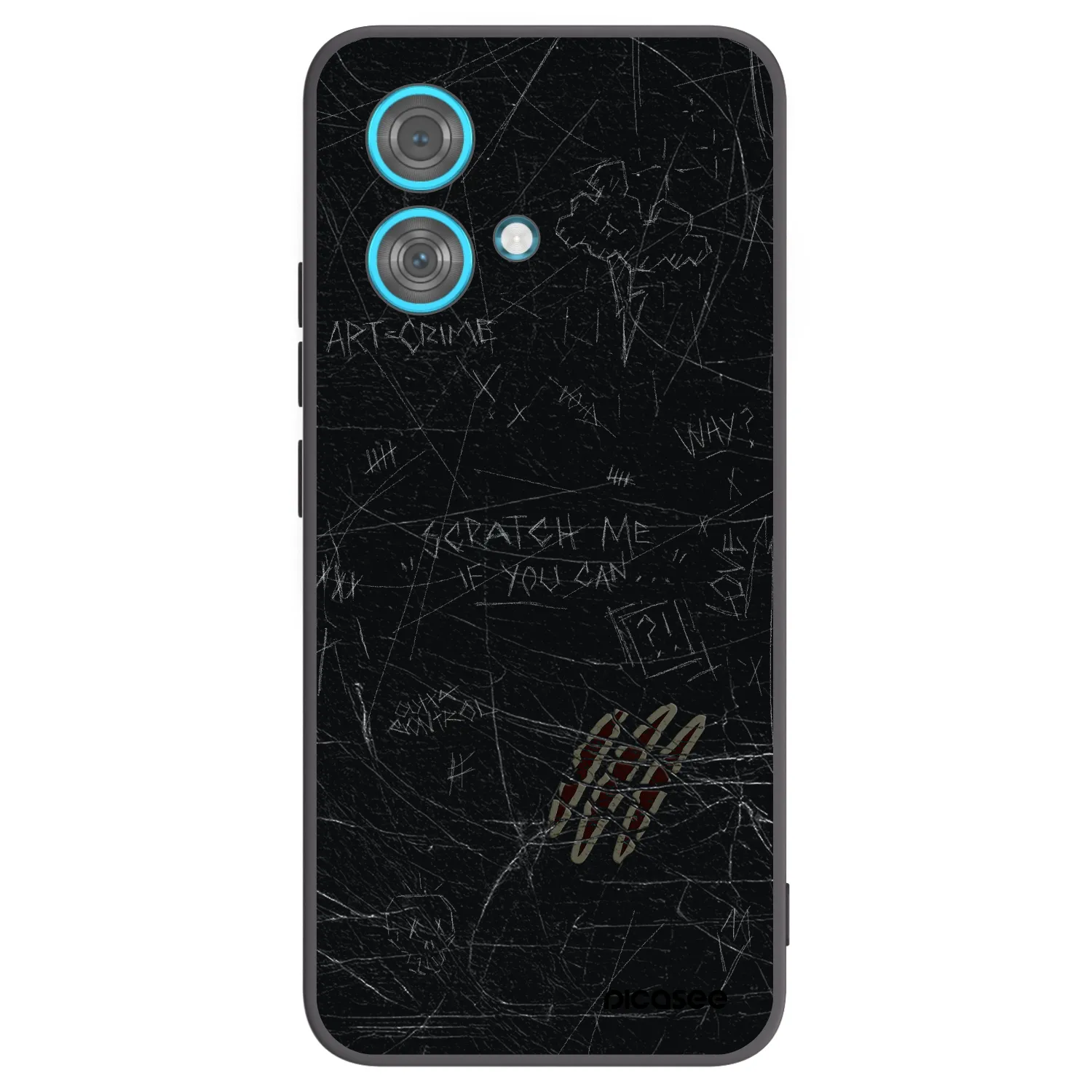 Picasee silikónový čierny obal pre Motorola Edge 40 Neo - SCRATCH