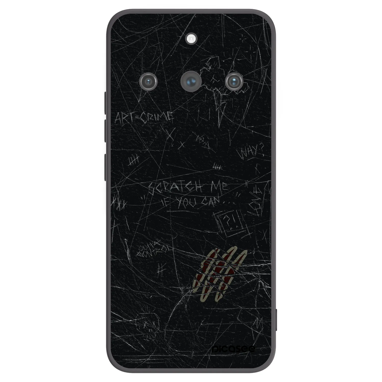 Picasee silikónový čierny obal pre Realme 11 Pro+ - SCRATCH