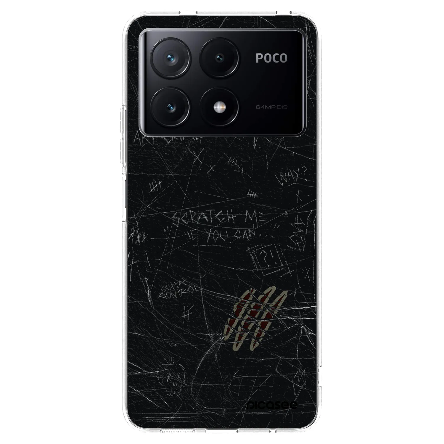 Picasee silikónový prehľadný obal pre Xiaomi Poco X6 Pro - SCRATCH
