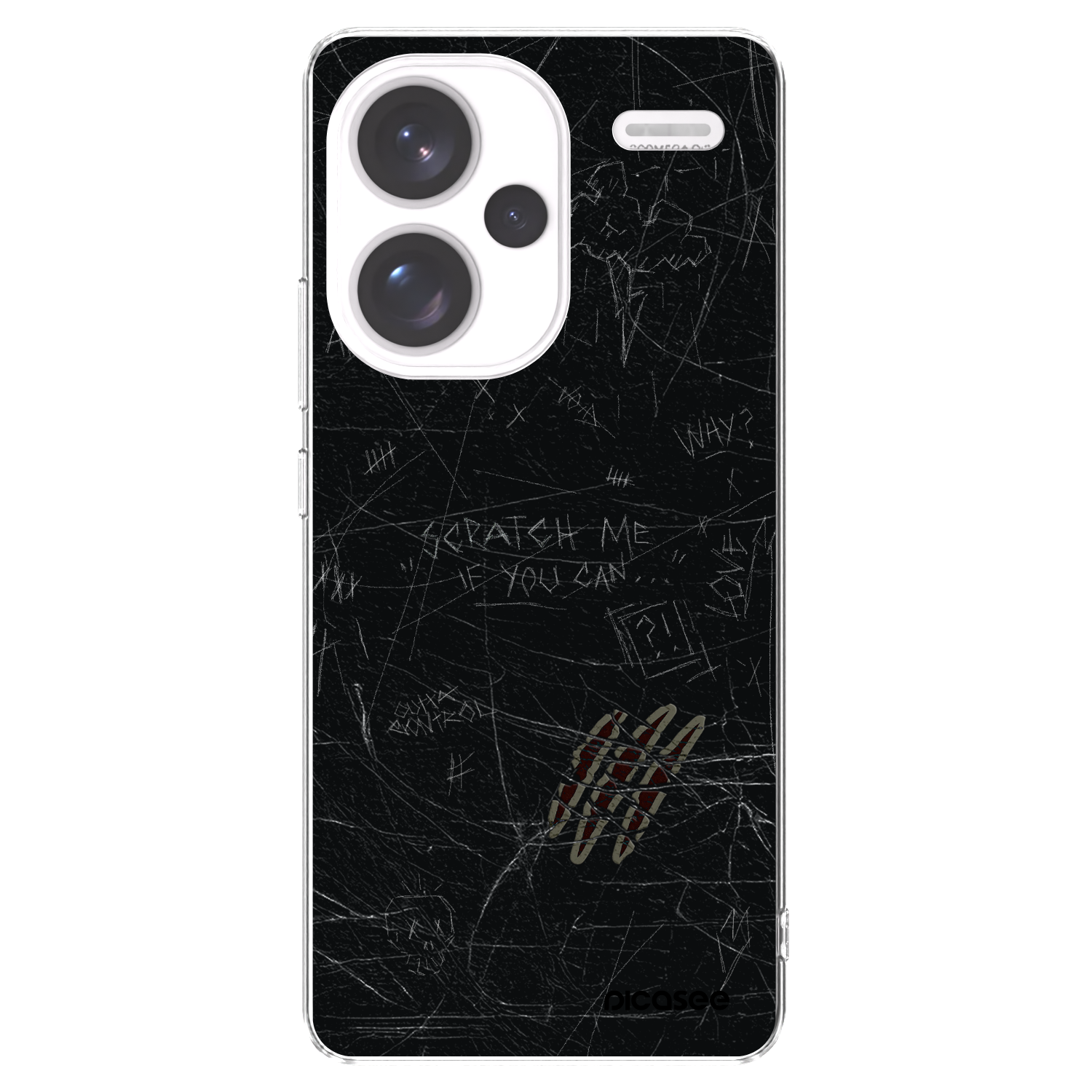 Silikónový prehľadný obal pre Xiaomi Redmi Note 13 Pro+ 5G - SCRATCH