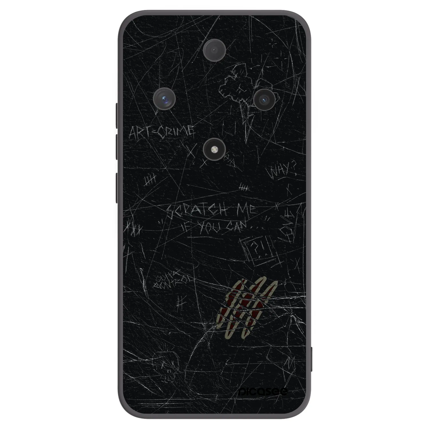 Picasee silikónový čierny obal pre Honor Magic6 Lite 5G - SCRATCH