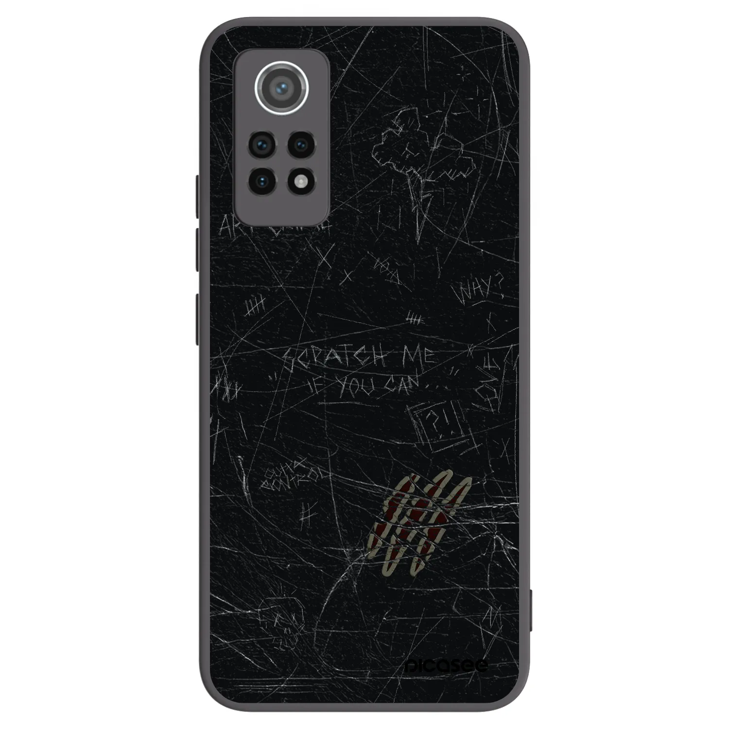 Picasee silikónový čierny obal pre Xiaomi Redmi Note 12 Pro 4G - SCRATCH