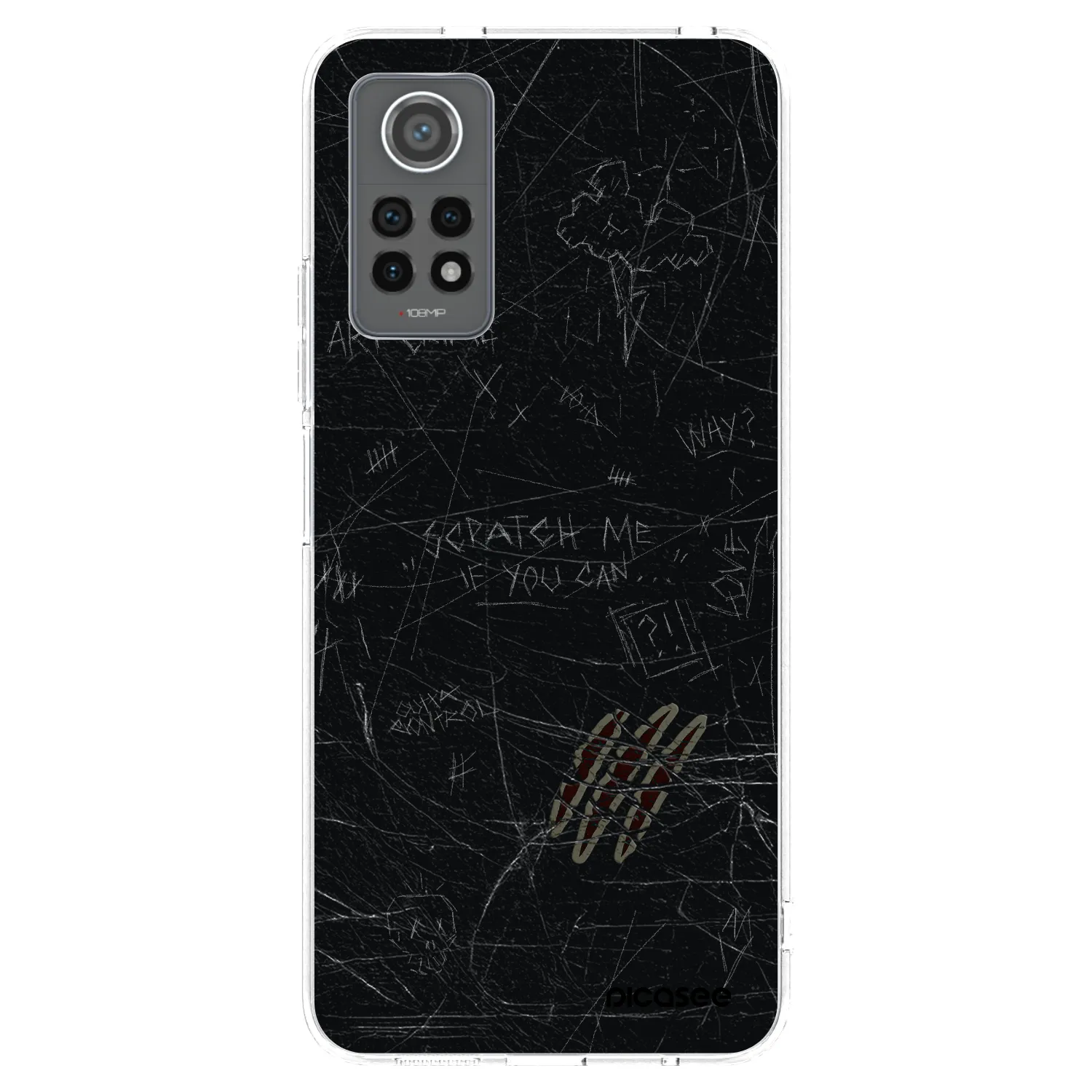 Picasee silikónový prehľadný obal pre Xiaomi Redmi Note 12 Pro 4G - SCRATCH