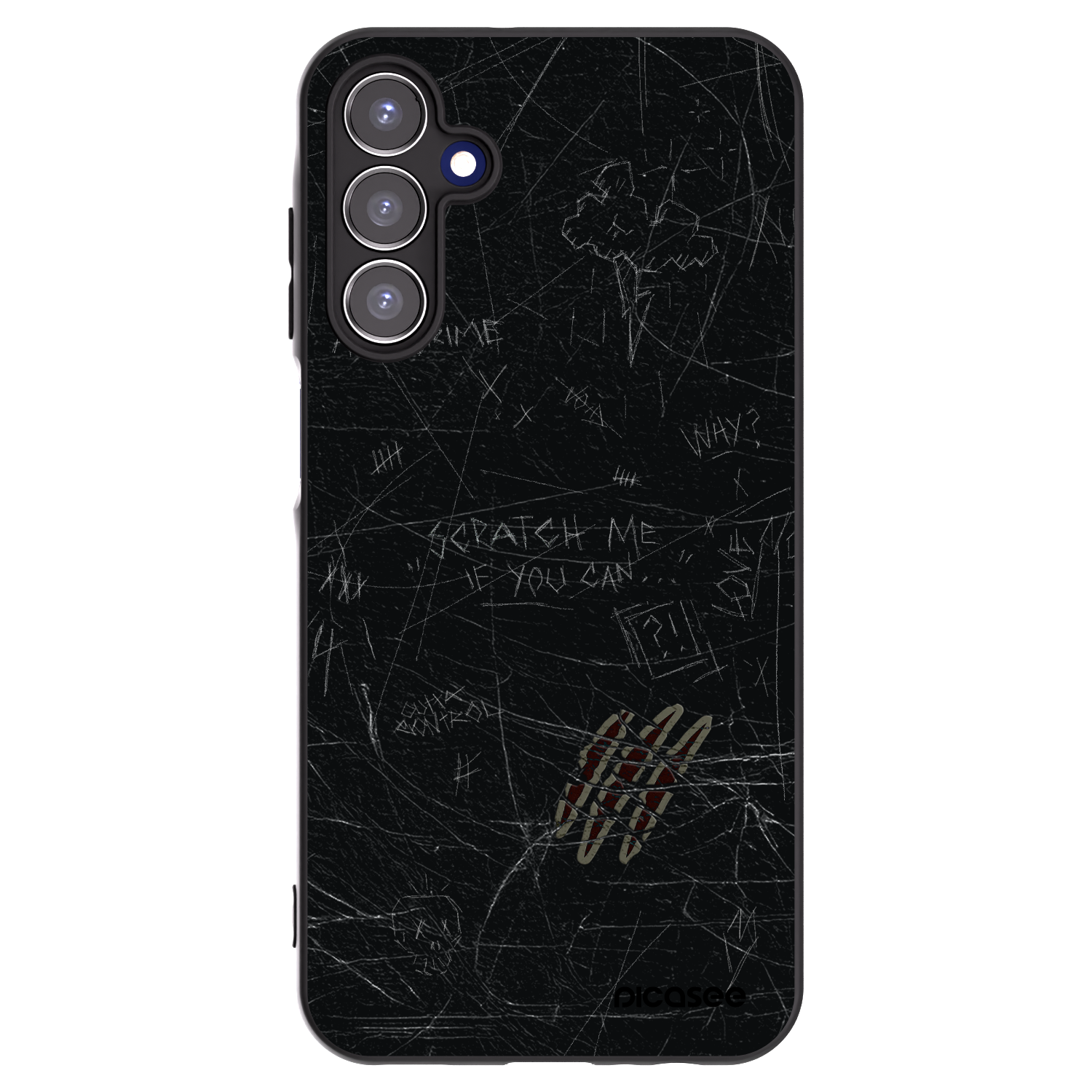 Picasee silikónový čierny obal pre Samsung Galaxy A15 A155F 4G - SCRATCH