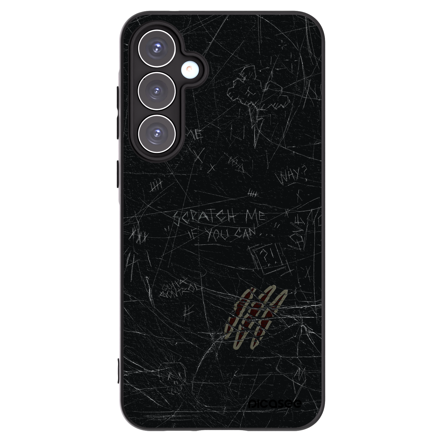 Picasee silikónový čierny obal pre Samsung Galaxy A55 5G A556B - SCRATCH